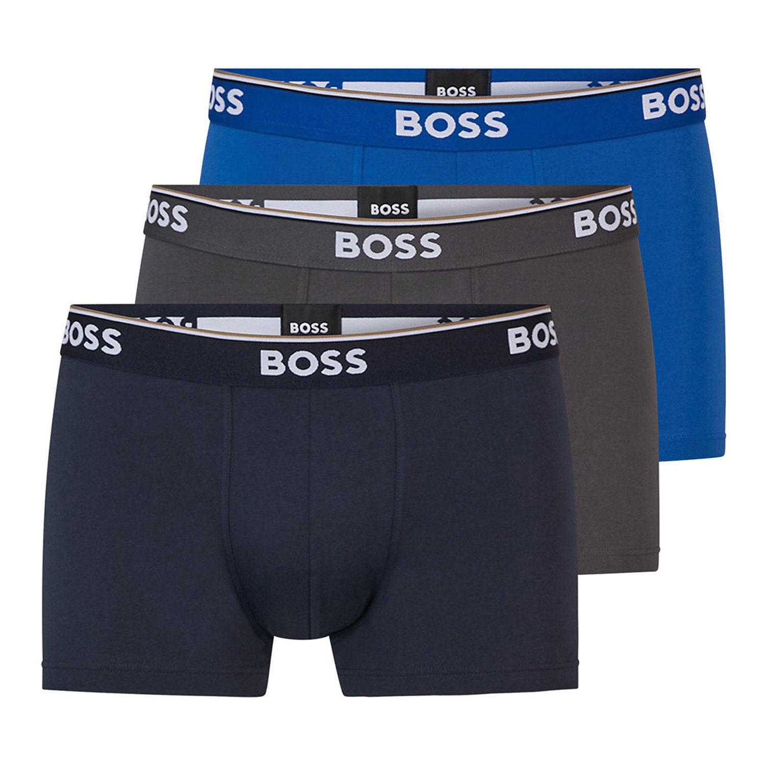 BOSS Boxer TRUNK 3P POWER (Packung, 3-St., 3er-Pack) Multi Pack Cotton Stre günstig online kaufen