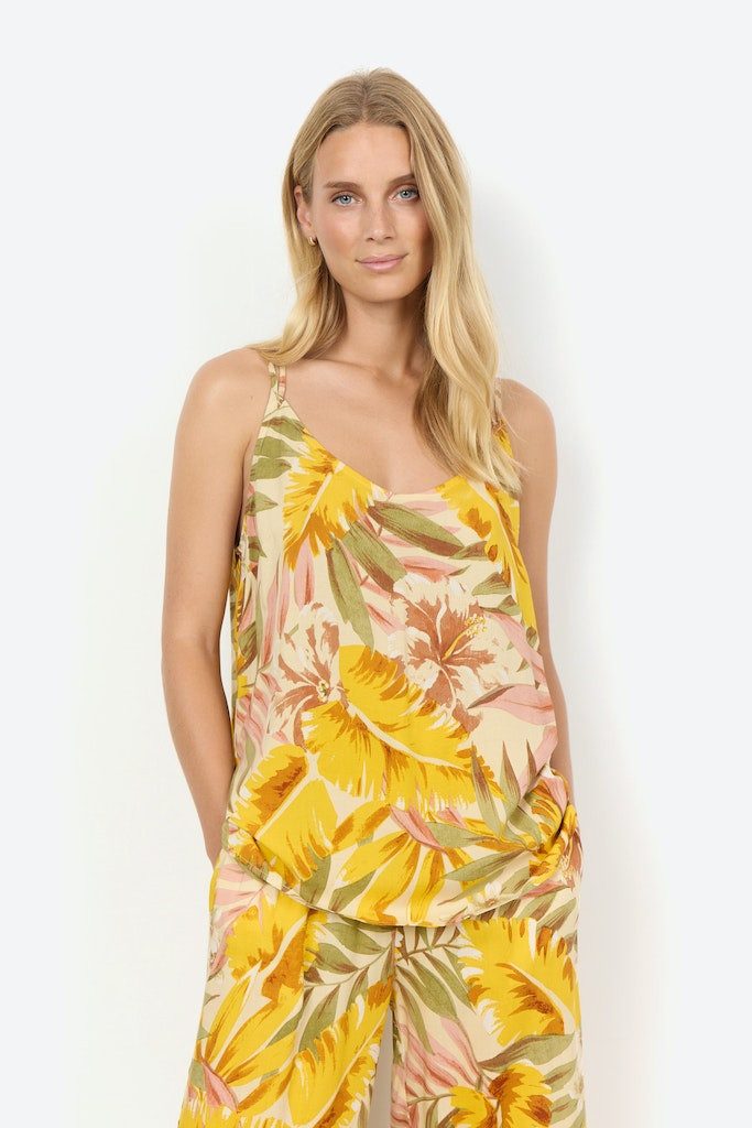 soyaconcept Shirttop SC-ELYSE 1 GOLDEN YELLOW COMBI