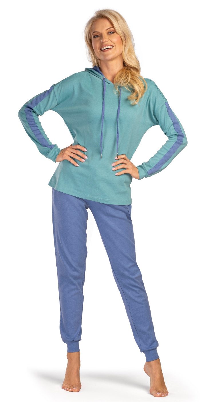 Consult-Tex Hausanzug Damen Hausanzug Homewear Suit (Spar-Set, 1 Stück) Freizeitanzug / Hausanzug mit Streifenmuster