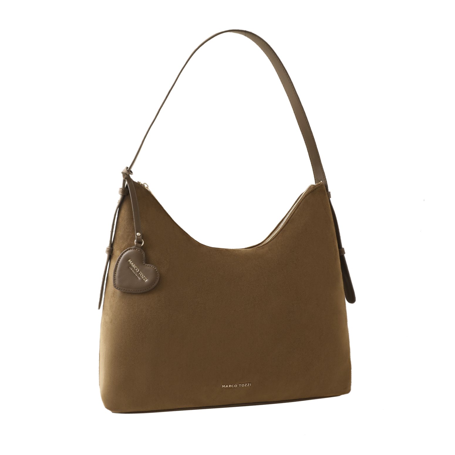 MARCO TOZZI Hobo, Damen Schultertasche, Handtasche mit Logoschriftzug
