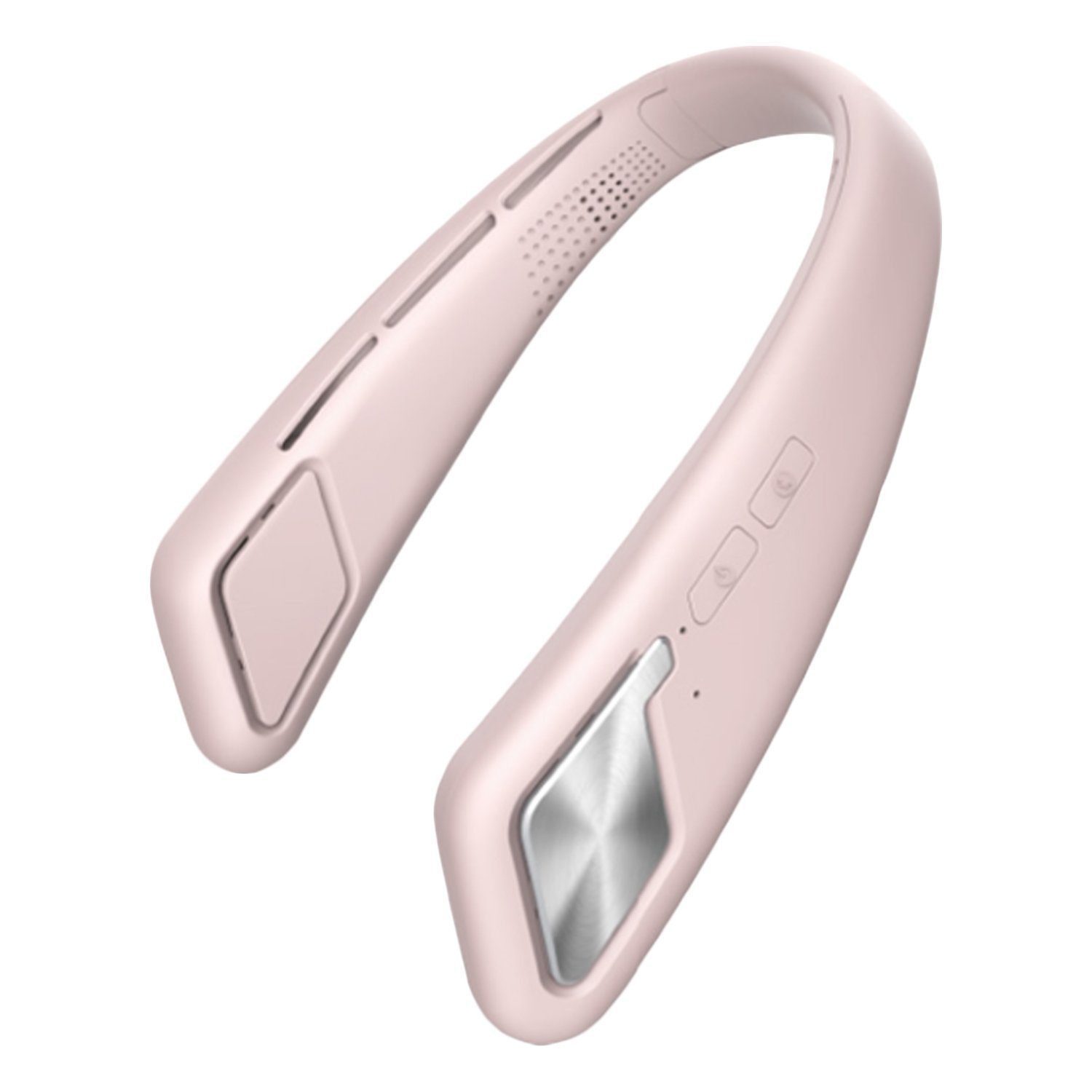 feinlux Mini USB-Ventilator Mini-USB-Ventilator, Bluetooth-Lautsprecher-Ventilator für den Hals, 360° freie Rotation, Bluetooth-Konnektivität