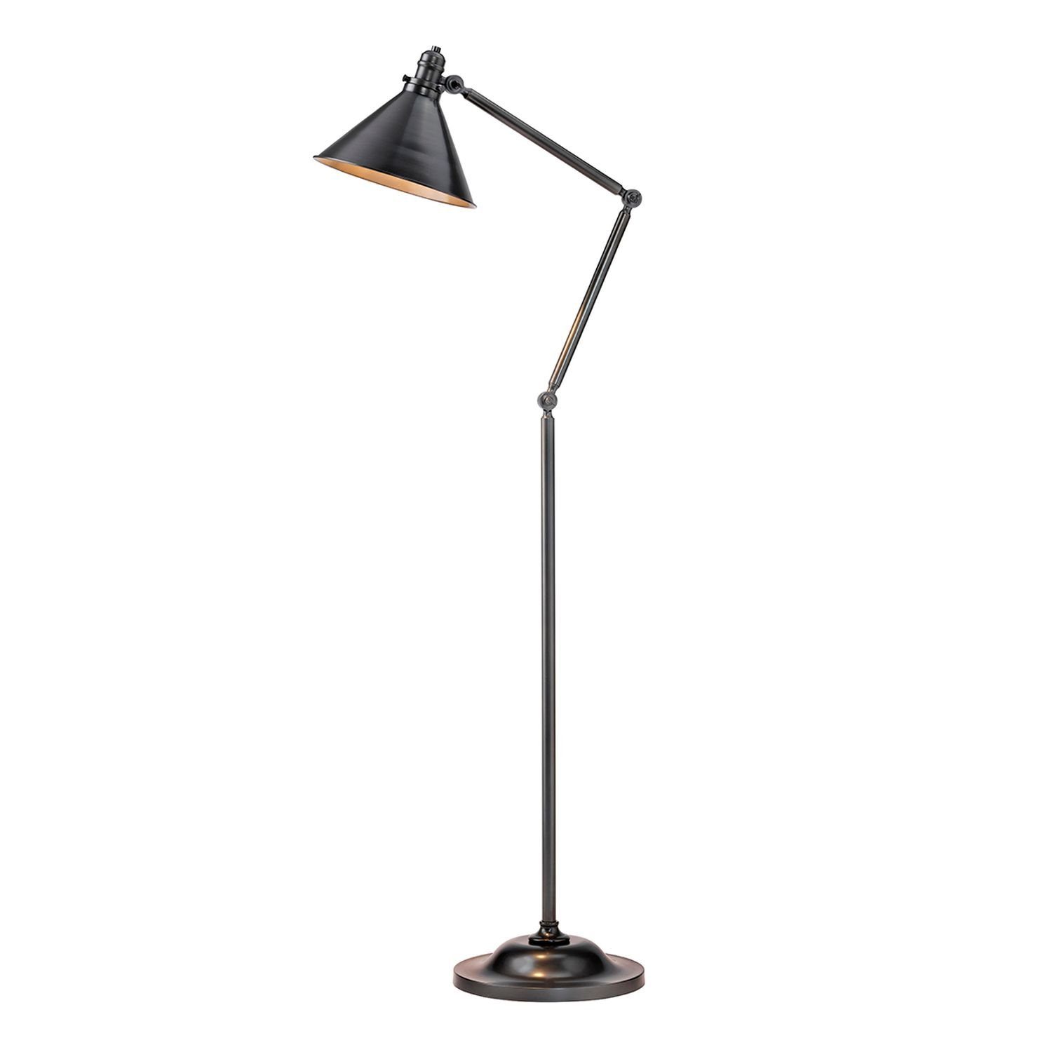 Licht-Erlebnisse Stehlampe ISMENE, ohne Leuchtmittel, Standleuchte 167,3 cm Bronze Metall E27 Stehleuchte zum Lesen