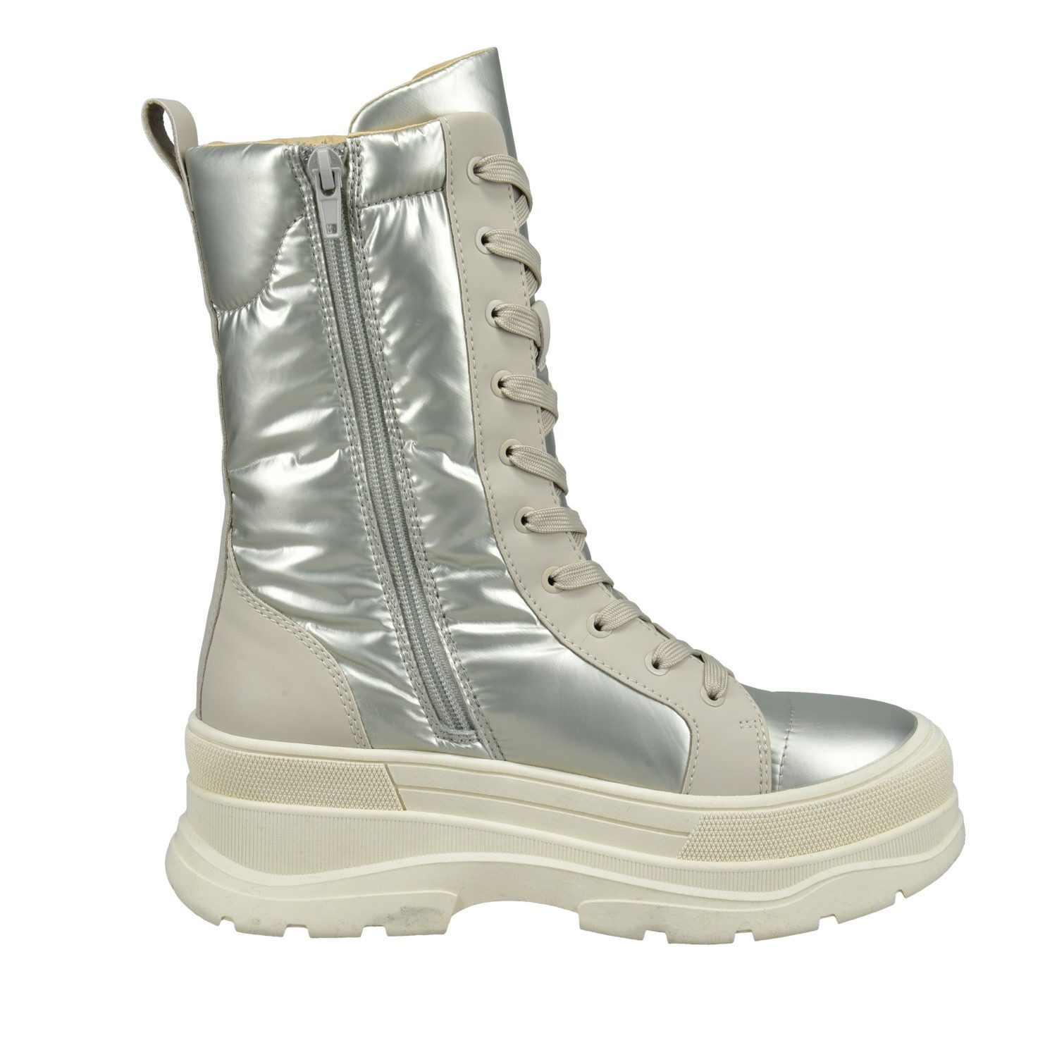 BAGATT TT.BAGATT Damen Stiefelette Haylee D31-ABN51-6959-9052 metallics/beige Stiefelette
