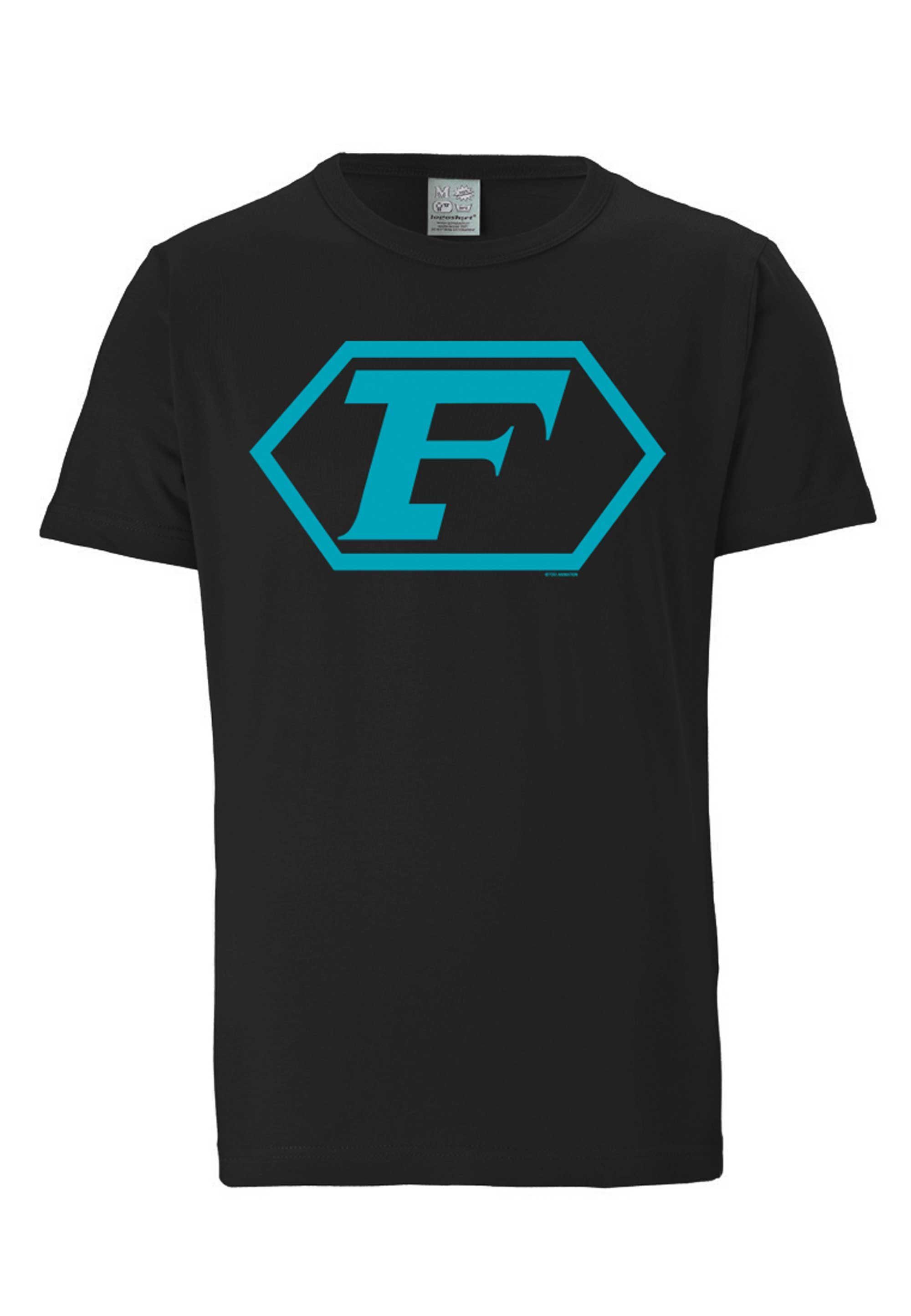 LOGOSHIRT T-Shirt Captain Future Logo Print lizenziertem mit