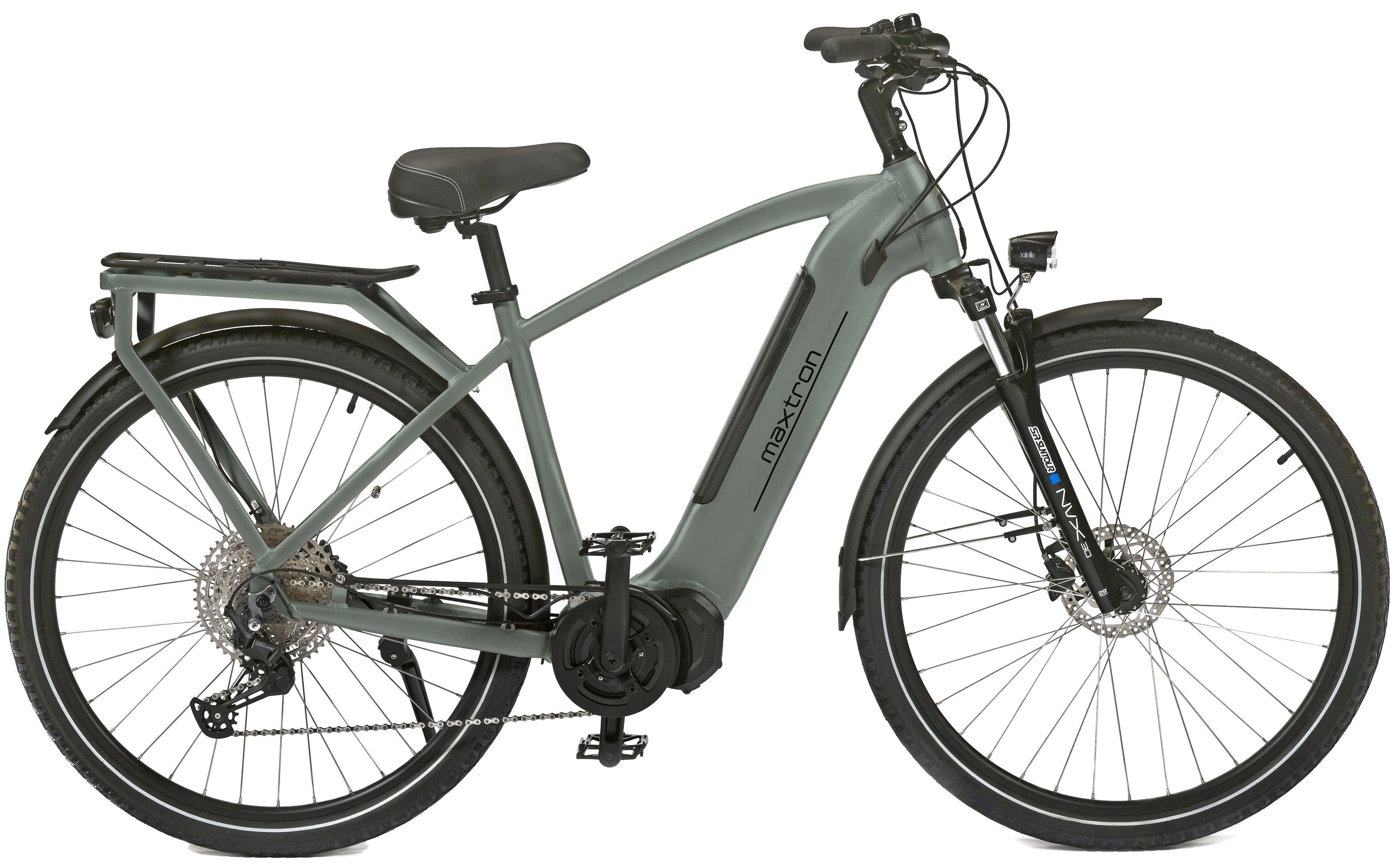 Maxtron E-Bike Trekkingrad MTS 20X, 11 Gang Shimano Deore Schaltwerk, Kettenschaltung, Mittelmotor, 504 Wh, Pedelec, Elektrofahrrad für Herren