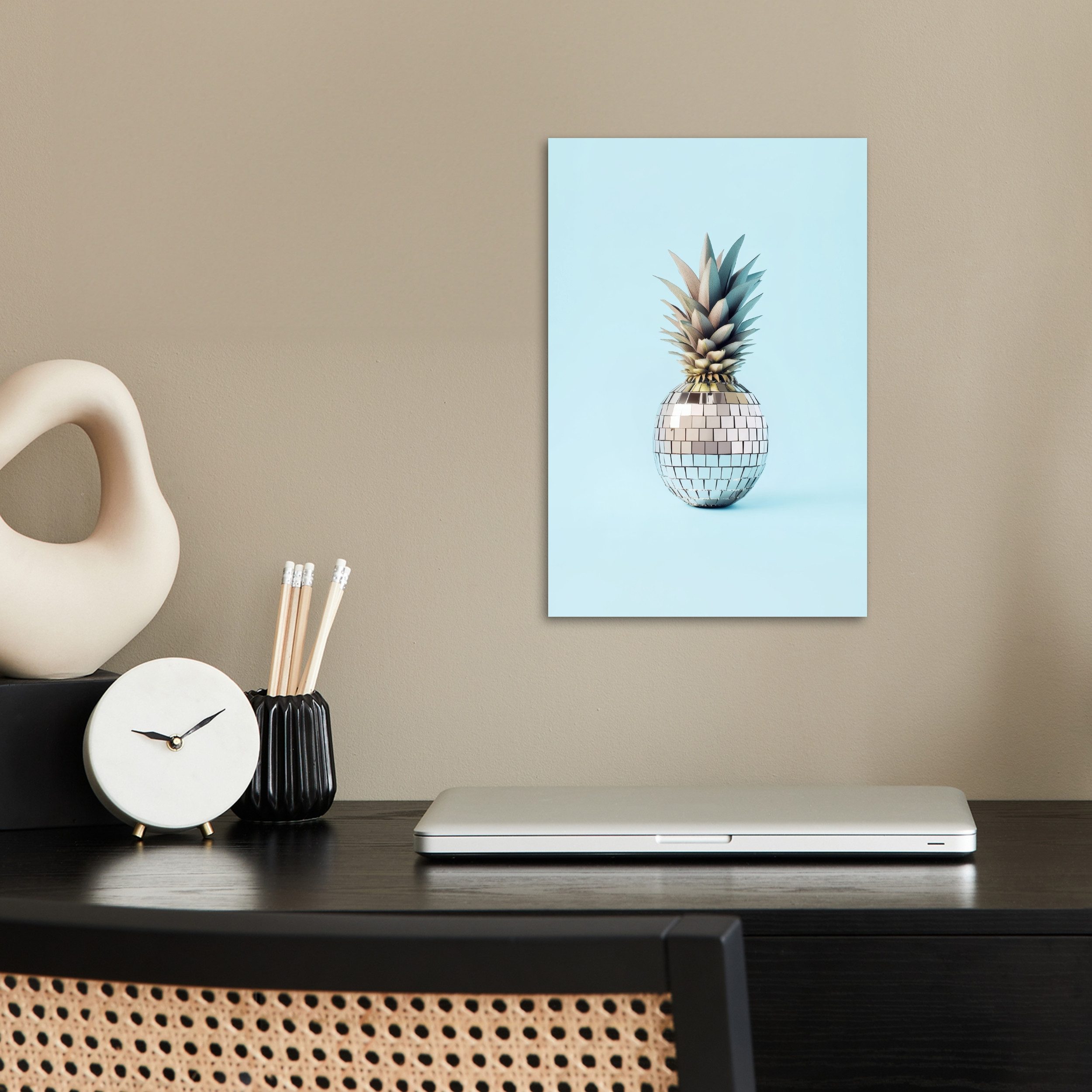 MuchoWow Poster Blau - Ananas - günstig online kaufen
