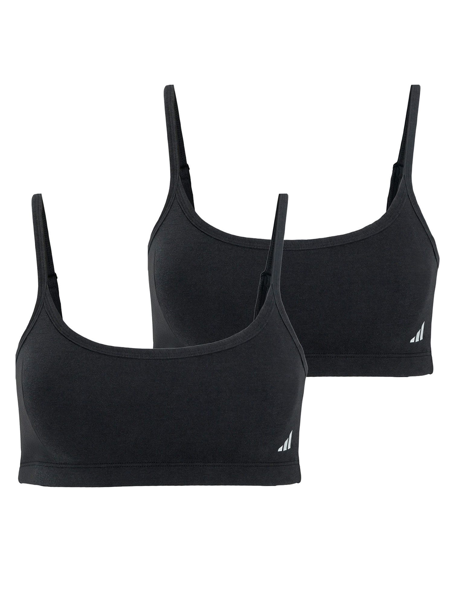 adidas Sportswear Bralette Sport Active Modal Comfort - perfekter Sitz - elastische Träger (2-tlg) Soft-BH bügellos Pull-On verstellbar Damen Gym Training Yoga leicht