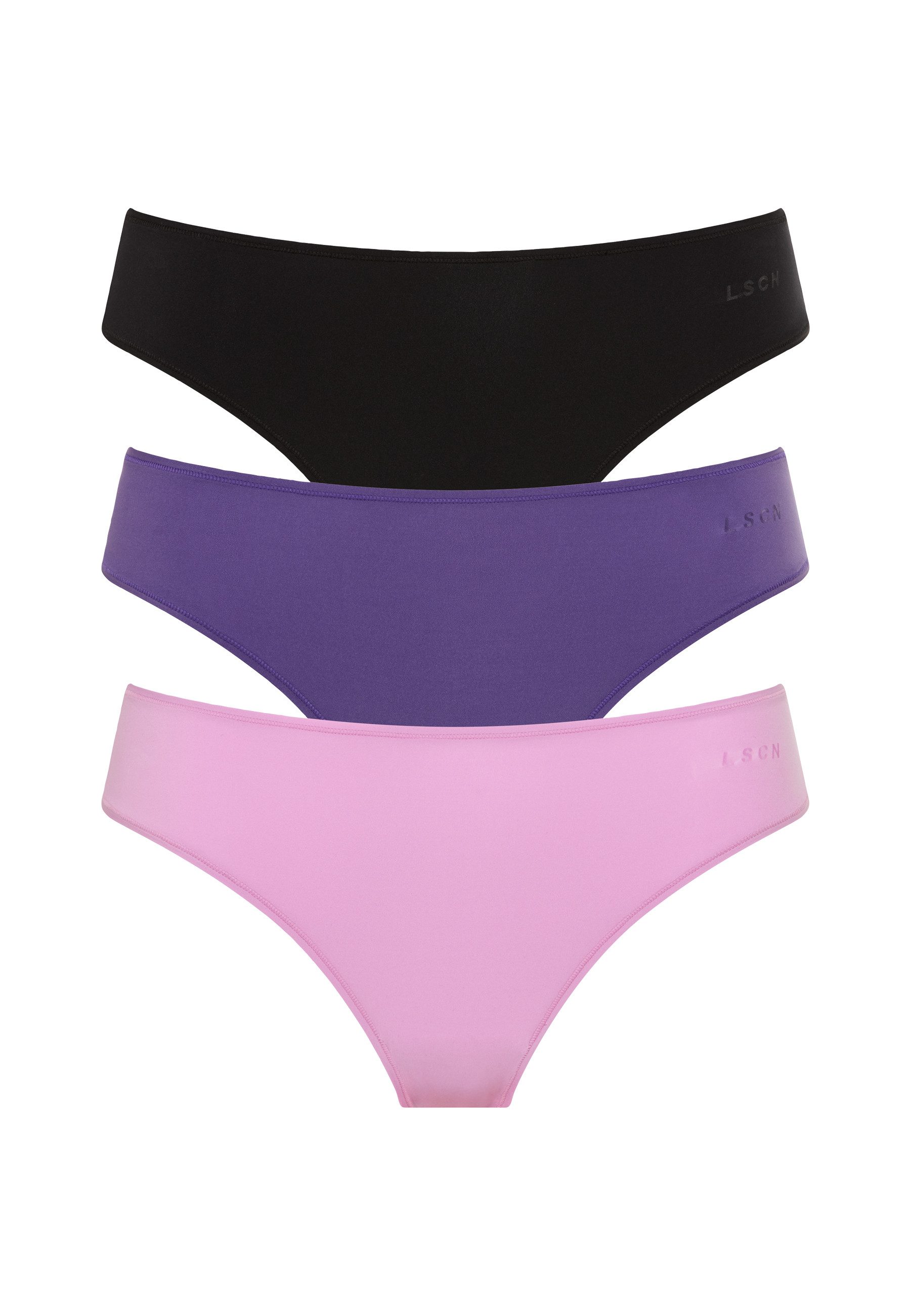 LSCN by LASCANA Brasilslip (3er Pack) aus weicher und hoch elastischer Microfaser