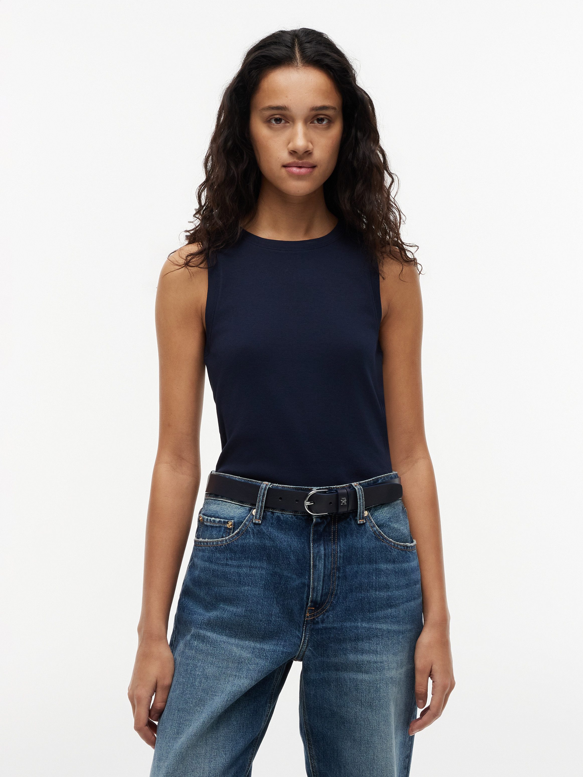 Tommy Hilfiger Tanktop MULTISTRIPE TANK TOP Baumwolle