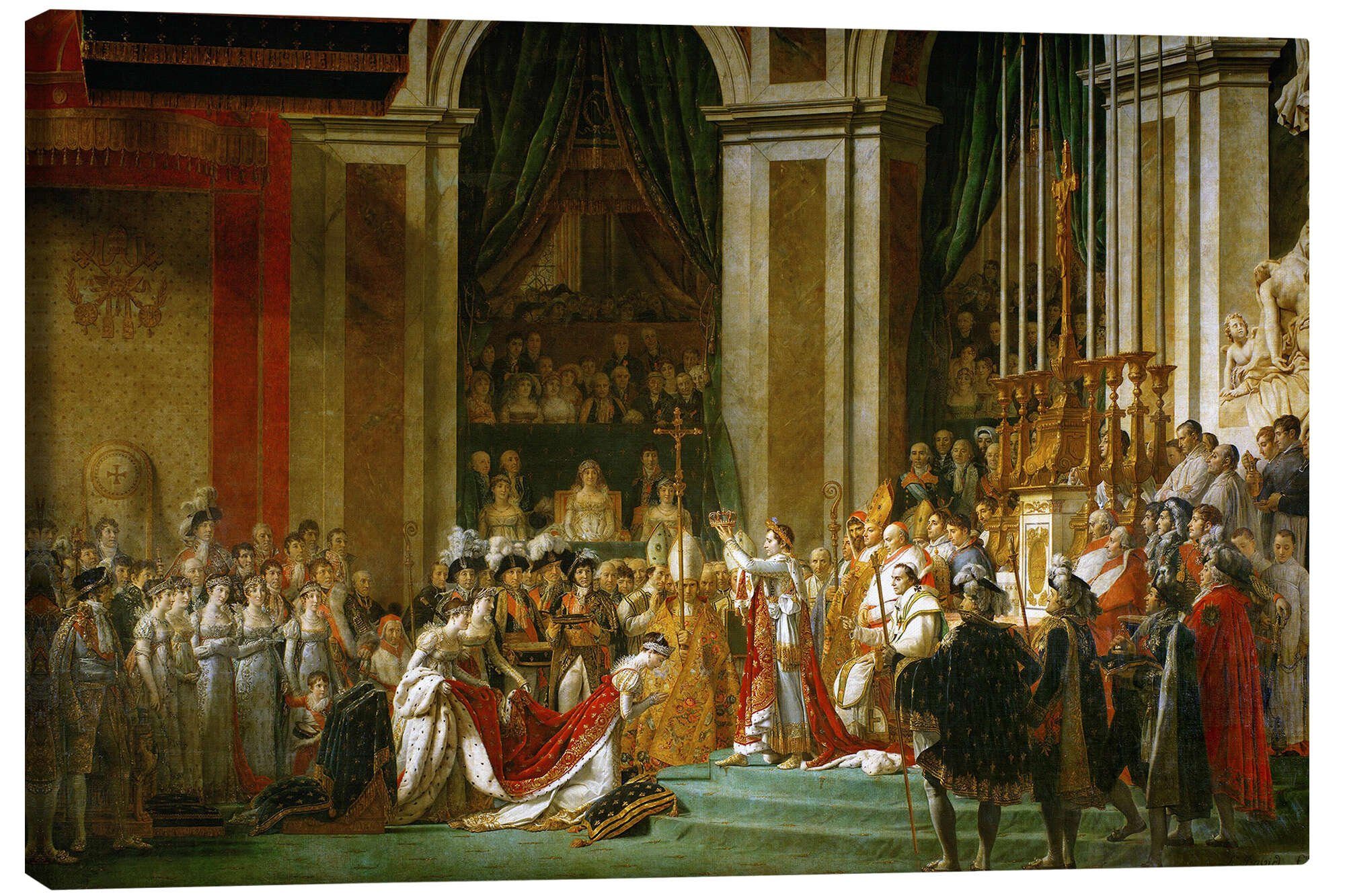 Posterlounge Wandbild Die Krönung Napoleons, Jacques-Louis David, erhältlich als Poster, Leinwandbild, Wandsticker oder Acrylglasbild