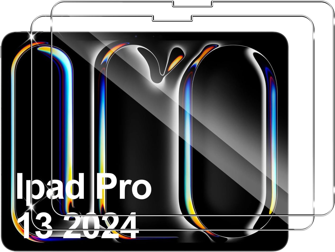 MSM Displayschutzglas 2X Schutzglas für Apple iPad Pro 2024 13″ Zoll Panzerfolie 9H