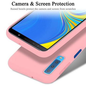 Cadorabo Handyhülle Samsung Galaxy A7 2018 Samsung Galaxy A7 2018, Flexible TPU Silikon Handy Schutzhülle - Hülle - Back Cover Bumper