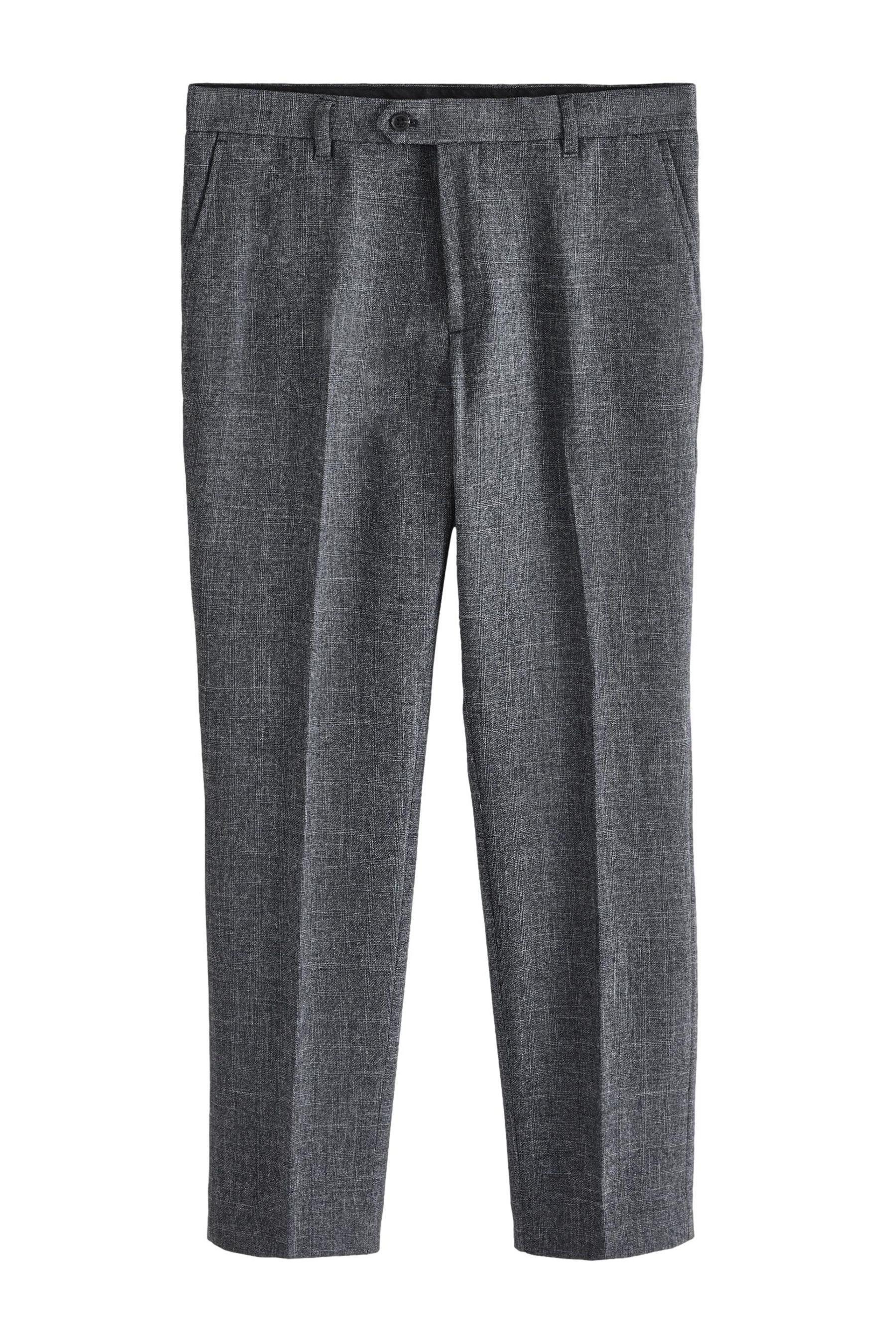 Stoffhose Elegante Slim Fit Hose mit Karomuster