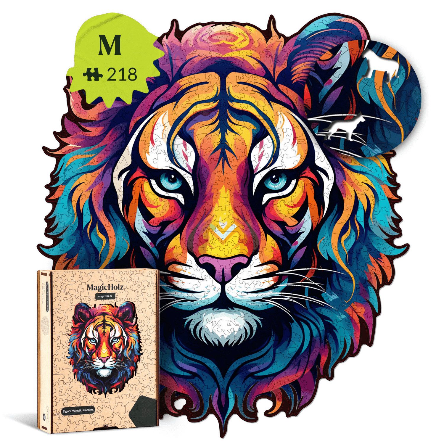MagicHolz Puzzle MagicHolz Die majestätische Güte Tiger Holzpuzzle, 321 Puzzleteile