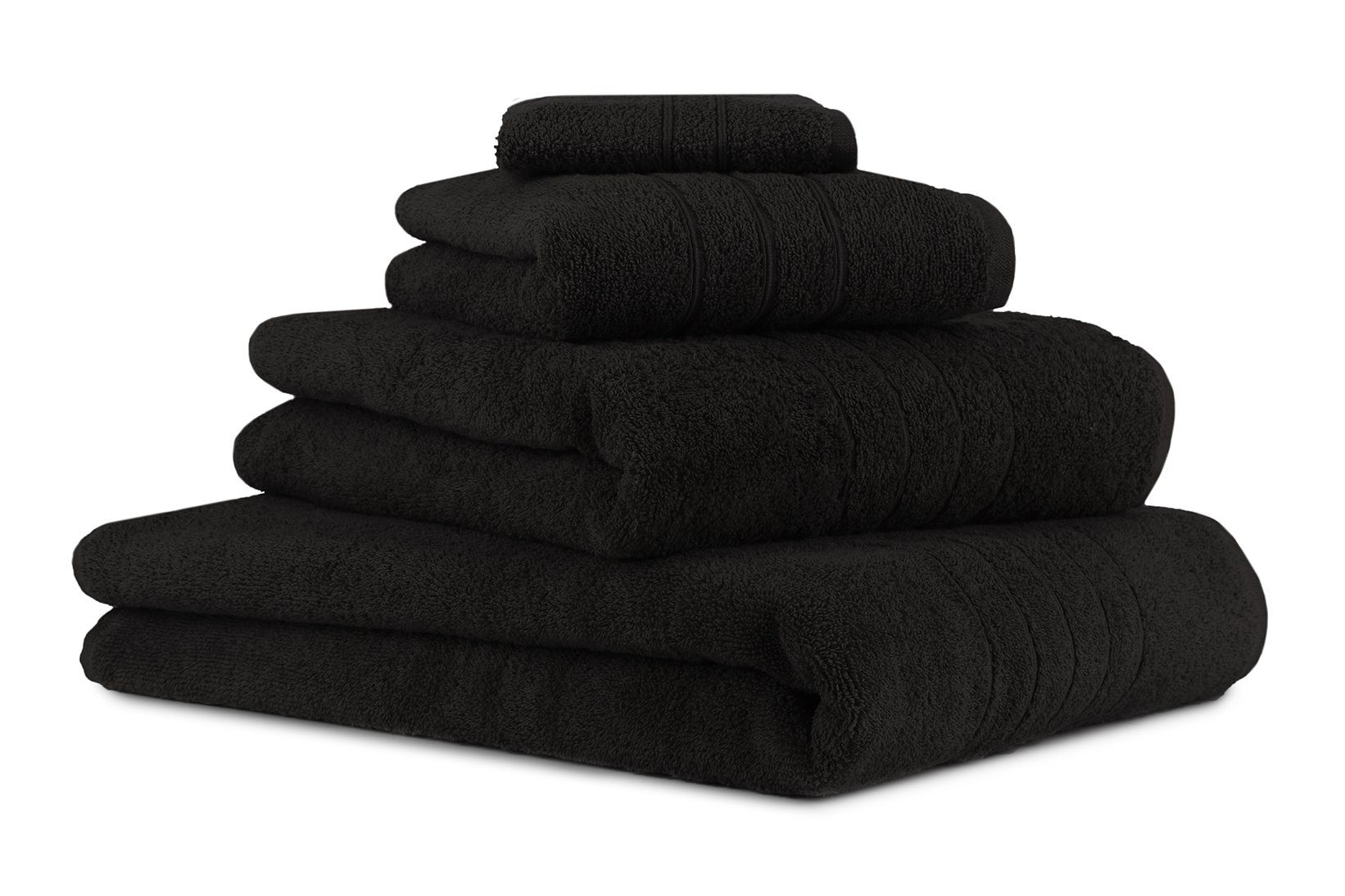 Betz Handtuch Set 4-TLG. Handtuch-Set Deluxe 100% Baumwolle 1 Badetuch 1 Duschtuch 1 Handtuch 1 Seiftuch Farbe schwarz, 100% Baumwolle, (4-tlg) | Handtuch-Sets