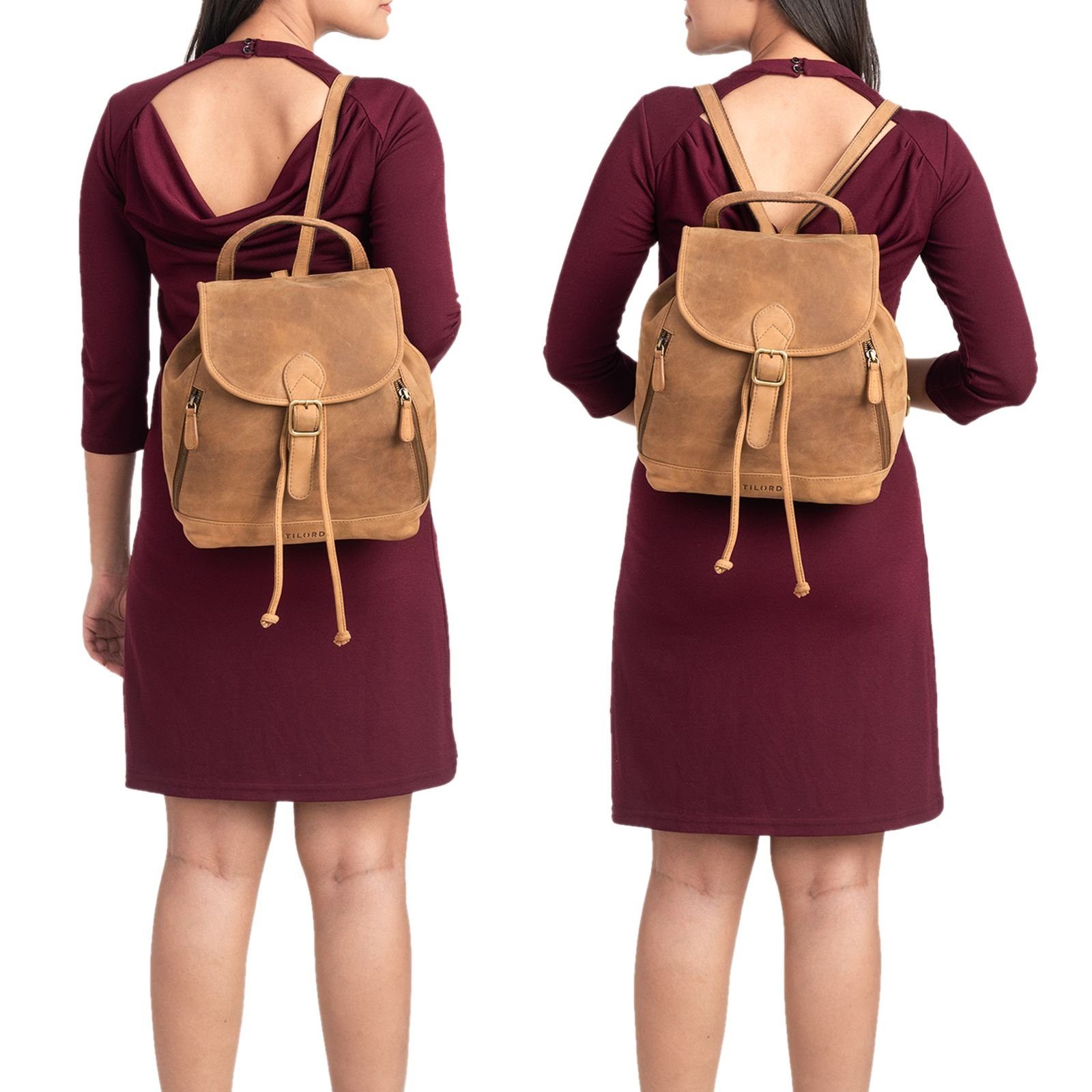 STILORD Cityrucksack "Allison" Rucksack Damen Modern Leder günstig online kaufen