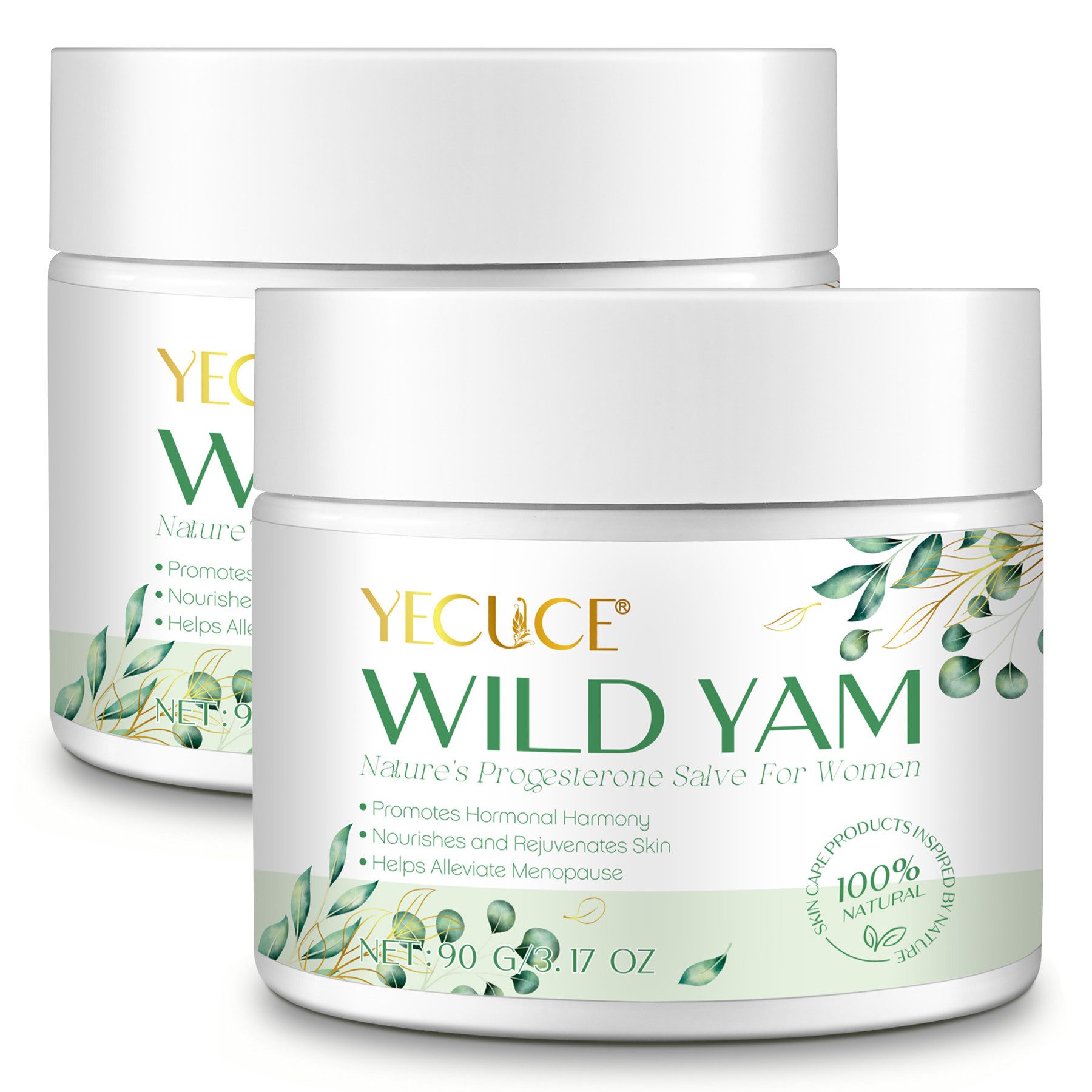 P-Beauty Cosmetic Accessories Tagescreme Wild Yam Cream Yamswurzel Damen Creme Hautcreme für Hormonhaushalt, 2-tlg., Feuchtigkeitscreme, Stresslinderung, Hautpflege