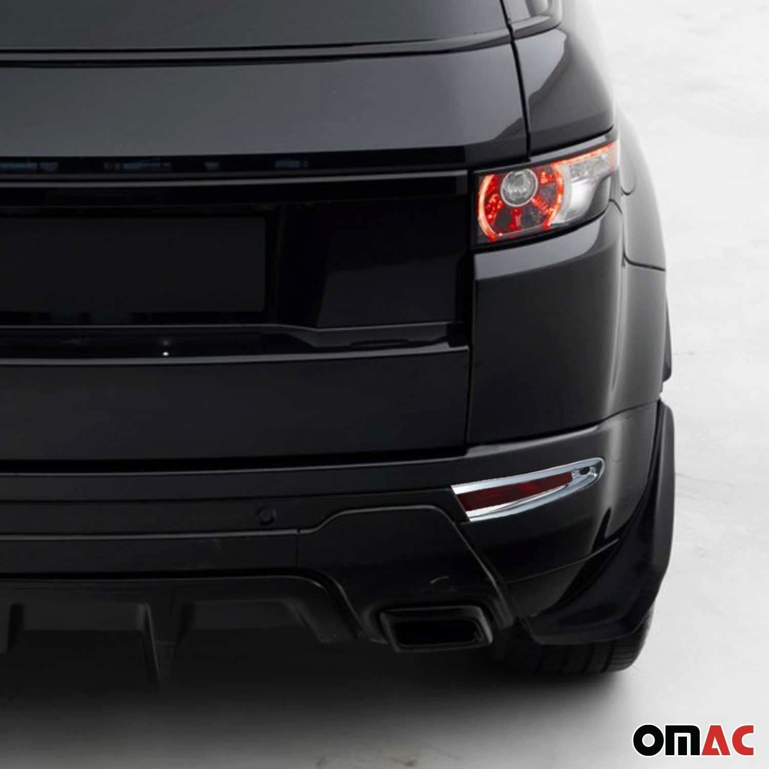 OMAC Zierleisten-Aufkleber Nebelscheinwerfer Rahmen für Range Rover Evoque 2011-2018 Chrom ABS 2x, (2tlg), Langlebig,Einfache Reinigung,Einfache Installation,Rostbeständig