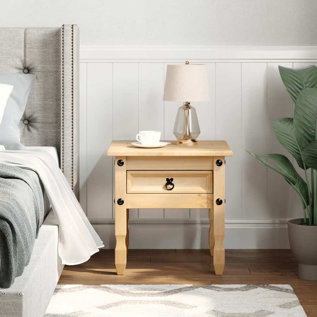 vidaXL Beistelltisch Beistelltisch Corona 50x50x50 cm Massivholz Kiefer günstig online kaufen