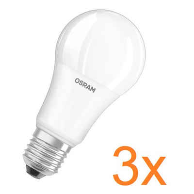 Osram LED-Leuchtmittel 3er Sparpack helle E27 Value Classic LED, E27, Neutralweiß