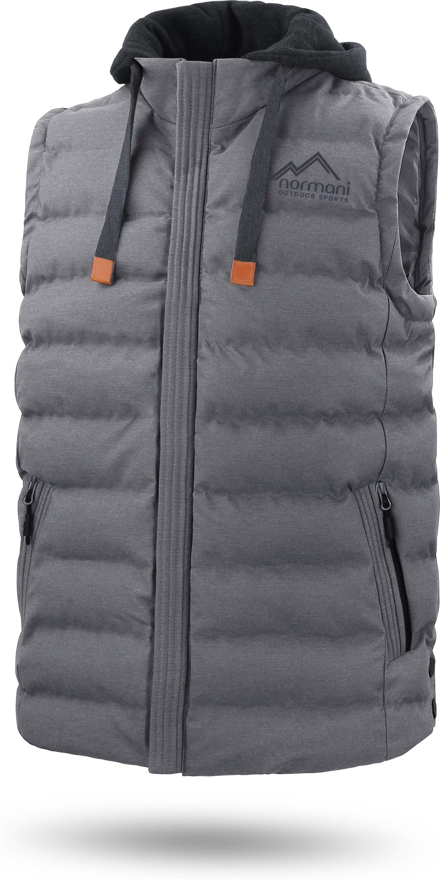 normani Steppweste Herren Winter-Steppweste Nanaimo Wattierte Winterweste - winddichter Bodywarmer Weste mit Kapuze