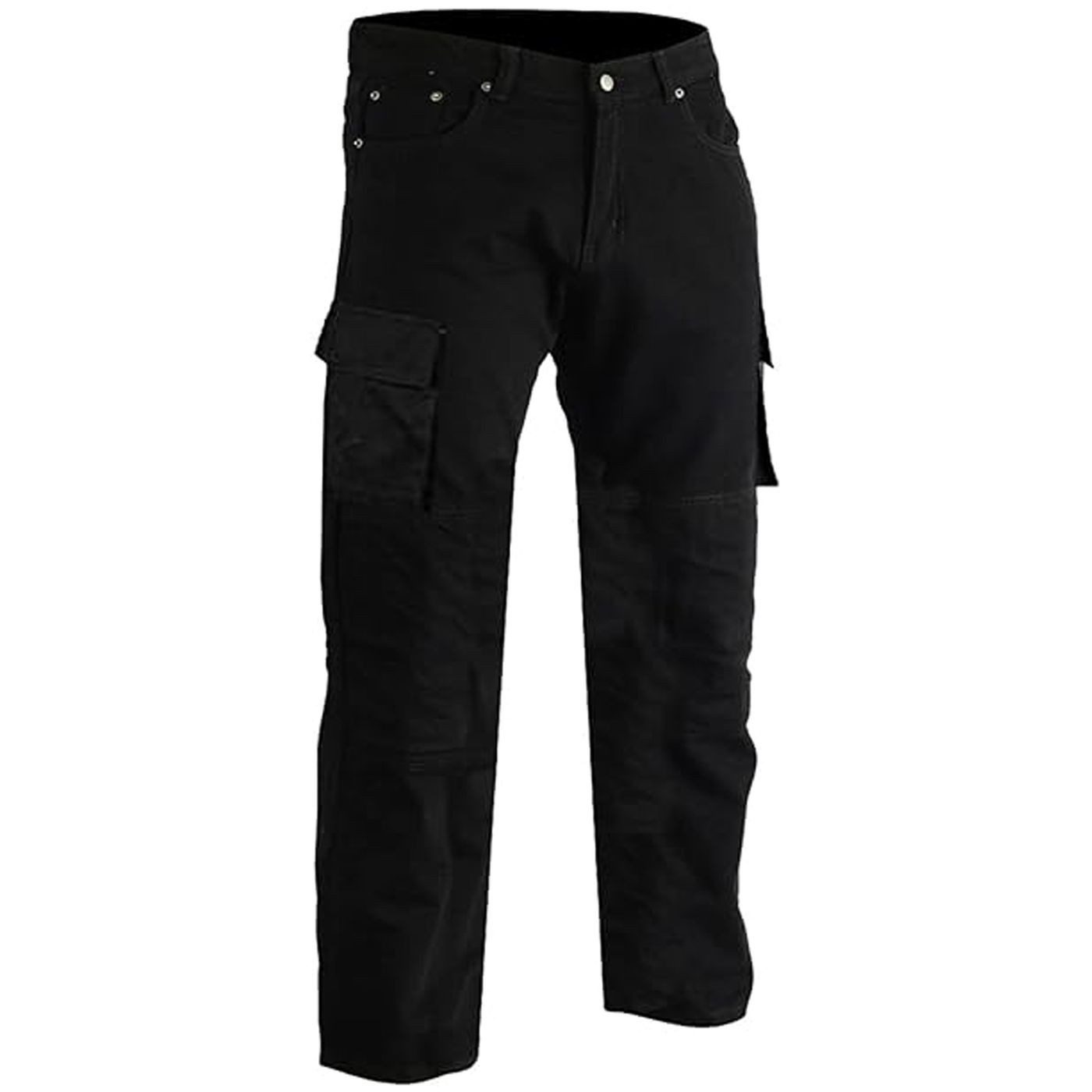 German Wear Motorradhose JEANS-003 Motorradjeans Biker Cargohose mit Schutz Aramidstoff & CE-Protektoren