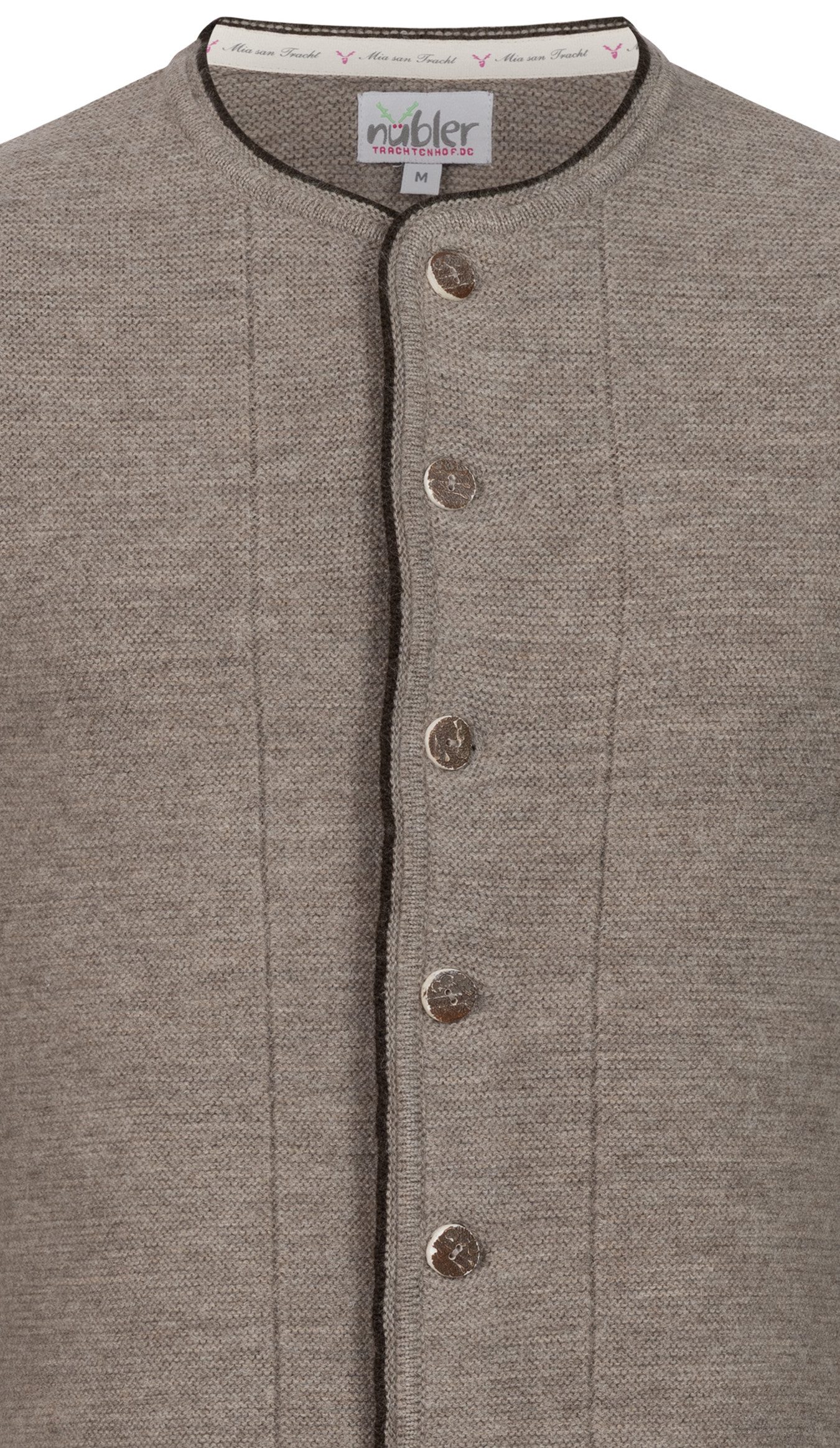 Nübler Trachtenstrickjacke Trachtenstrickjacke Henrick in beige von Nübler