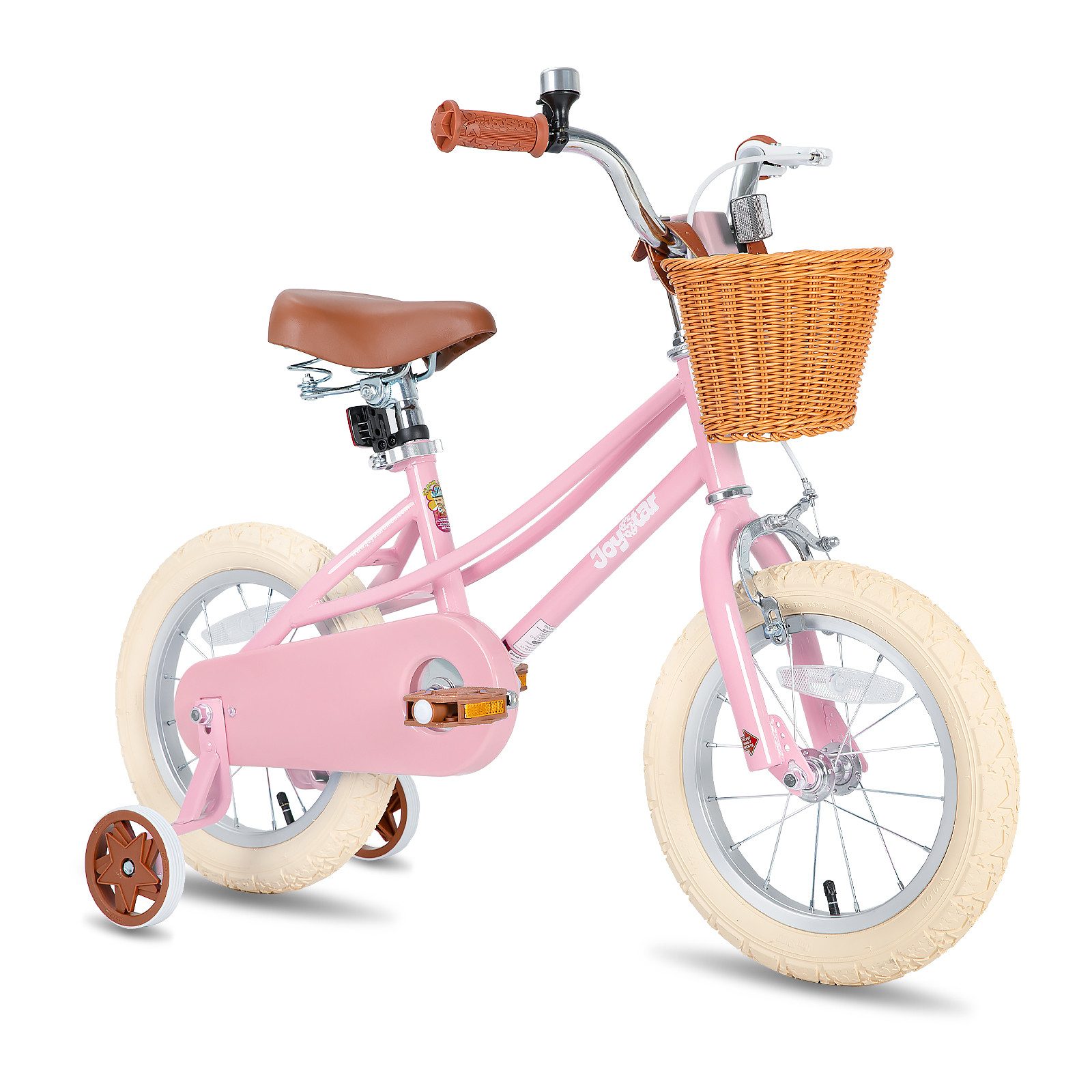 JOYSTAR Kinderfahrrad 12/14/16/18/20 Mädchenfahrrad für 2-13 Jahre alte Kinder, 12" 14" 16" Kinderfahrrad mit Stützrädern & Korb, 20 Zoll mit Ständer