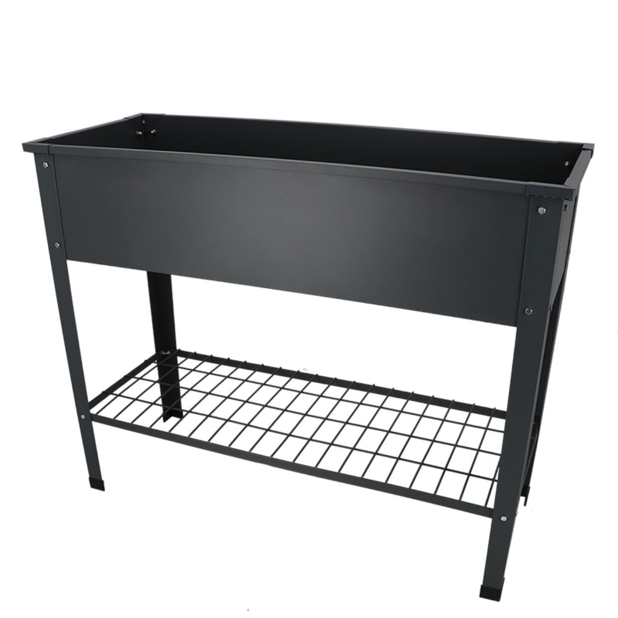 Rivanto Hochbeet, MetallHochbeet 80L grau 100,5 x 40,5 x 80,5 cm Innen