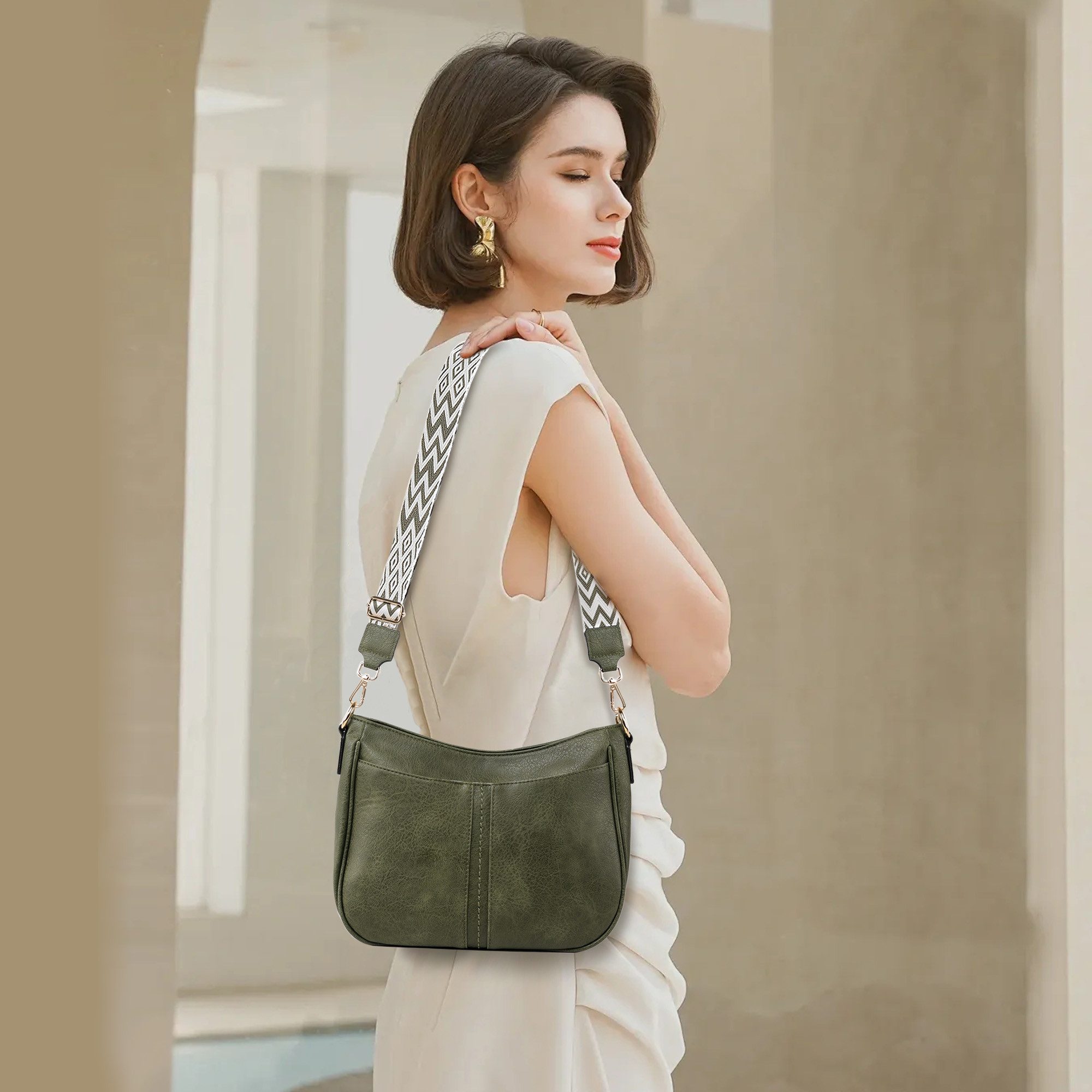 TAN.TOMI Schultertasche Damen mittelgroß Crossbody Bags Handtasche mit vers günstig online kaufen