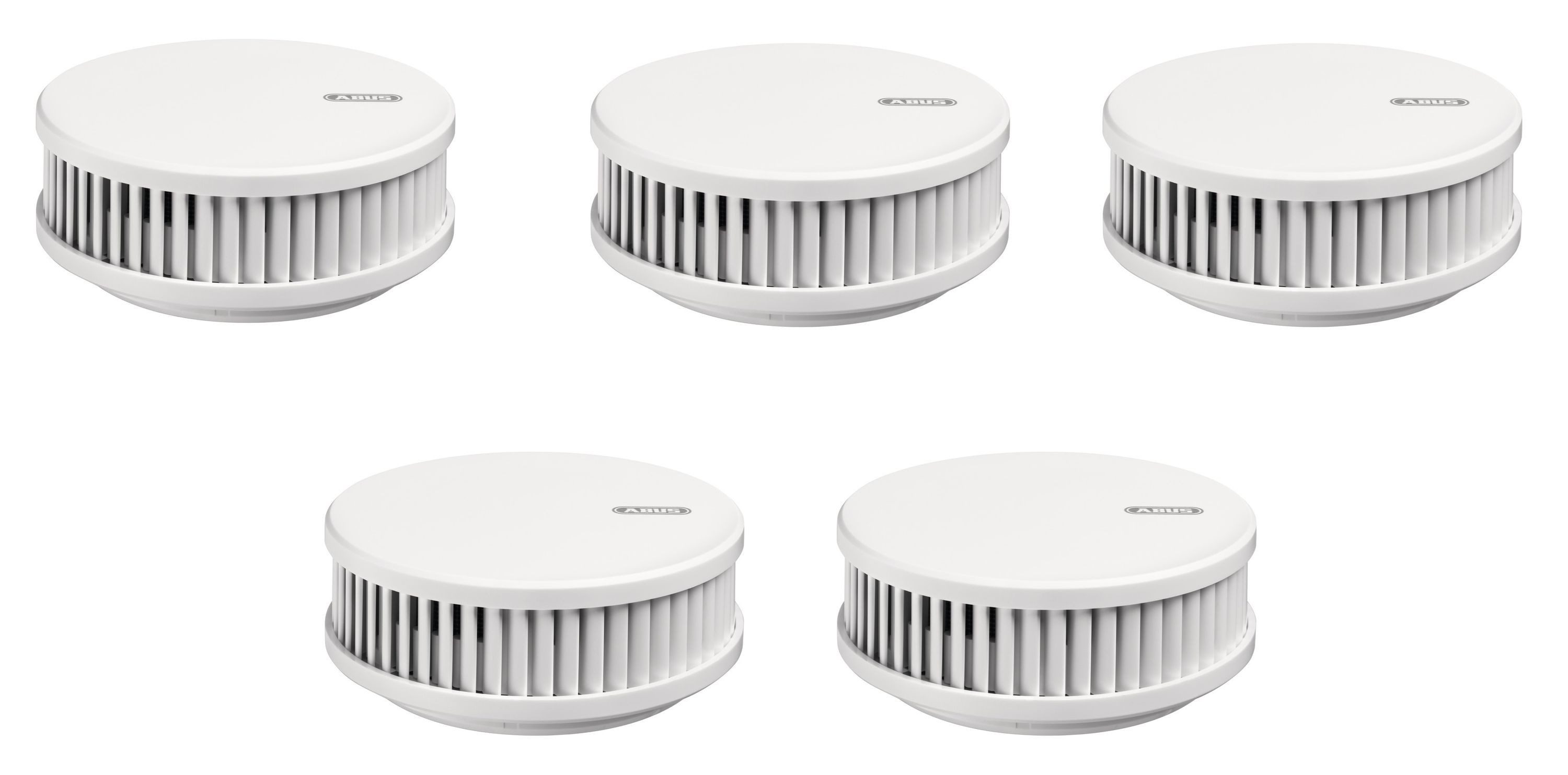 ABUS Rauchmelder (Für Küchen, Wohnräume und Wohnwagen, Alarmsignal (88 dB), Weiß)