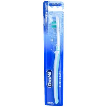 Marabellas Shop Zahnbürste Oral-B Classic Care Handzahnbürsten 35 mittel mit Kurzkopf im 4er-Set, mit ergonomischen Griff