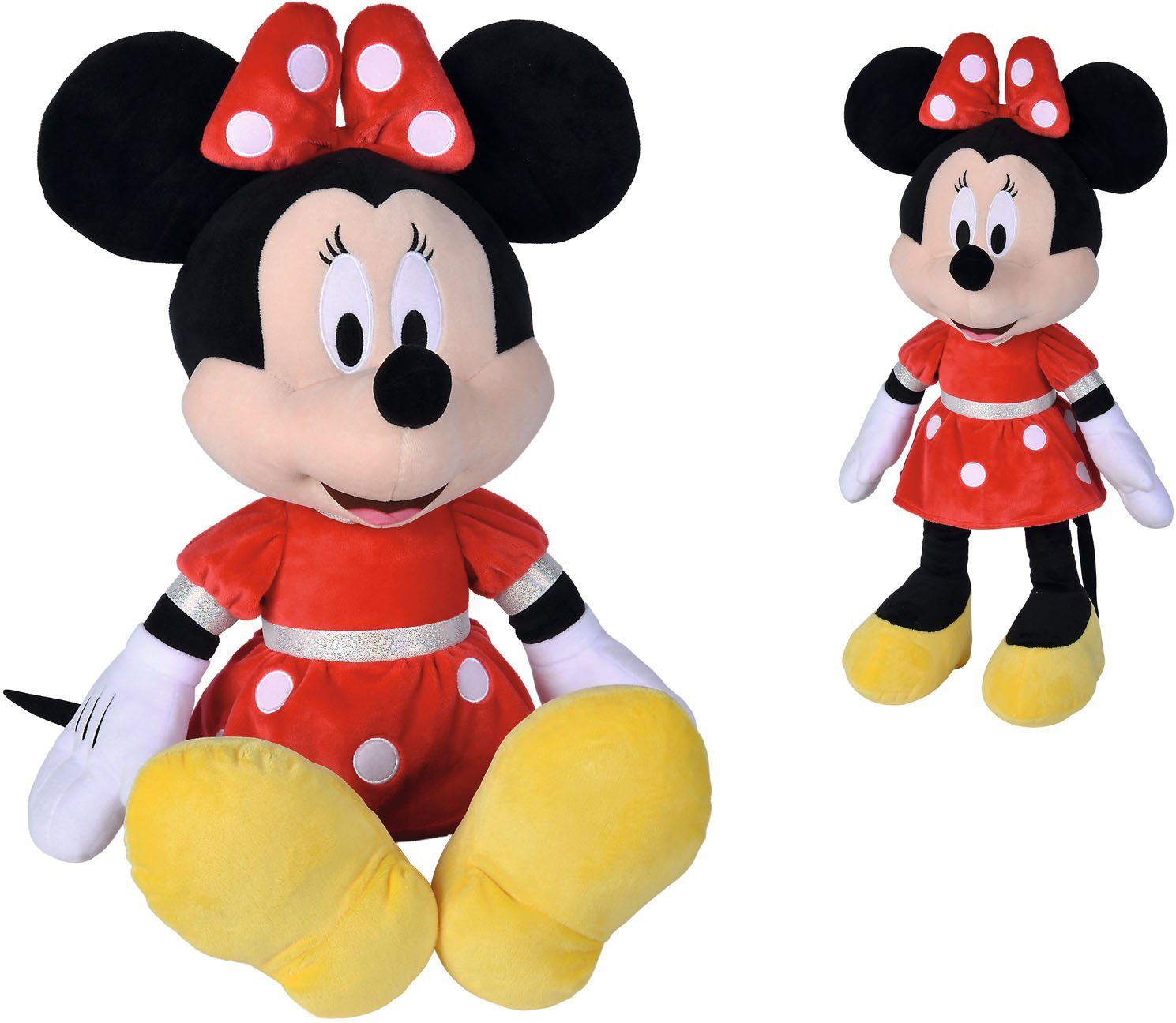 Dickie Toys SIMBA Kuscheltier Disney Refresh Core, Minnie rot, 60 cm