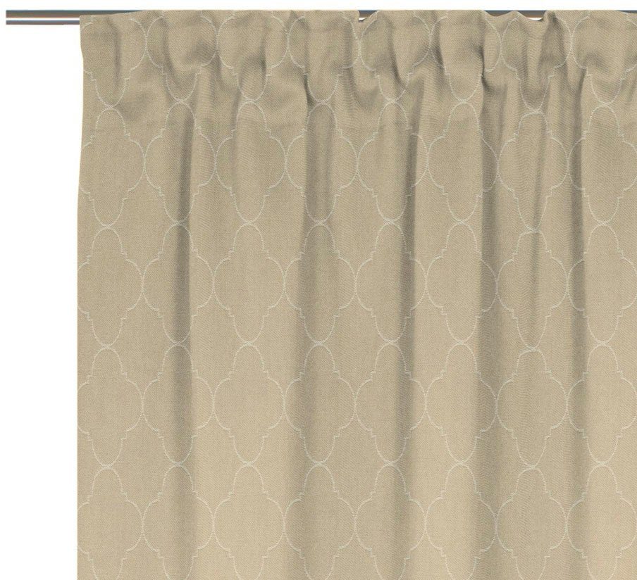 Vorhang Indian Cortezada light, blickdicht, (1 St), Multifunktionsband Bio-Baumwolle Adam, nachhaltig aus beige Jacquard