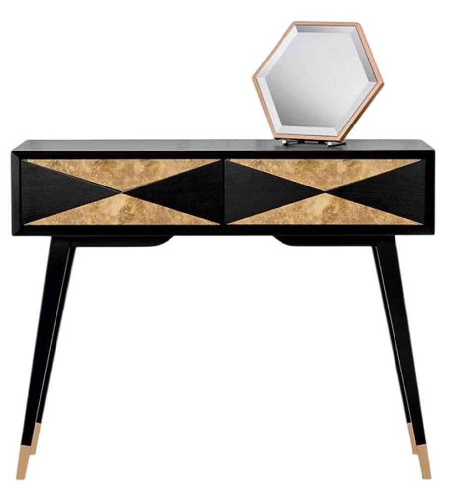 Xlmoebel Konsolentisch Moderne Luxus Gold Design Holz Konsole Tisch für die Konsole (1-St., Konsole), Hergestellt in Europa