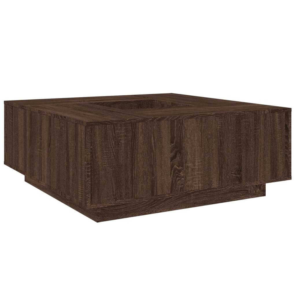 vidaXL Couchtisch, Couchtisch Braun Eichen-Optik 100x100x40 cm Holzwerkstof günstig online kaufen