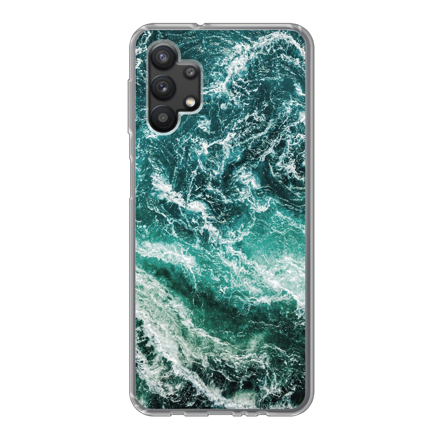 MuchoWow Handyhülle für Samsung Galaxy A32 5G Marmor - Gemustert - Natursteine, Smartphone-Bumper, Print, Handy Schutzhülle Dünn