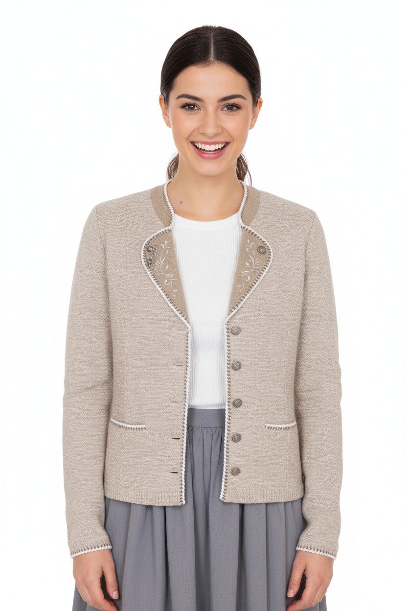 Spieth & Wensky Trachtenstrickjacke Plan-Strickjacke Plan Damen Strickjacke Janker Trachten jacke