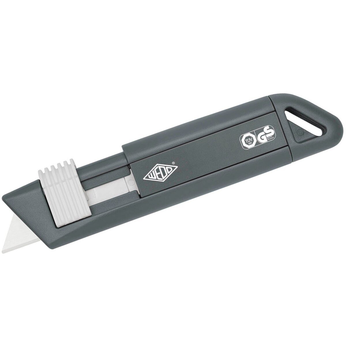 WEDO Cutter Cuttermesser Safety-Cutter Compact Cera-Safeline grau/weiß