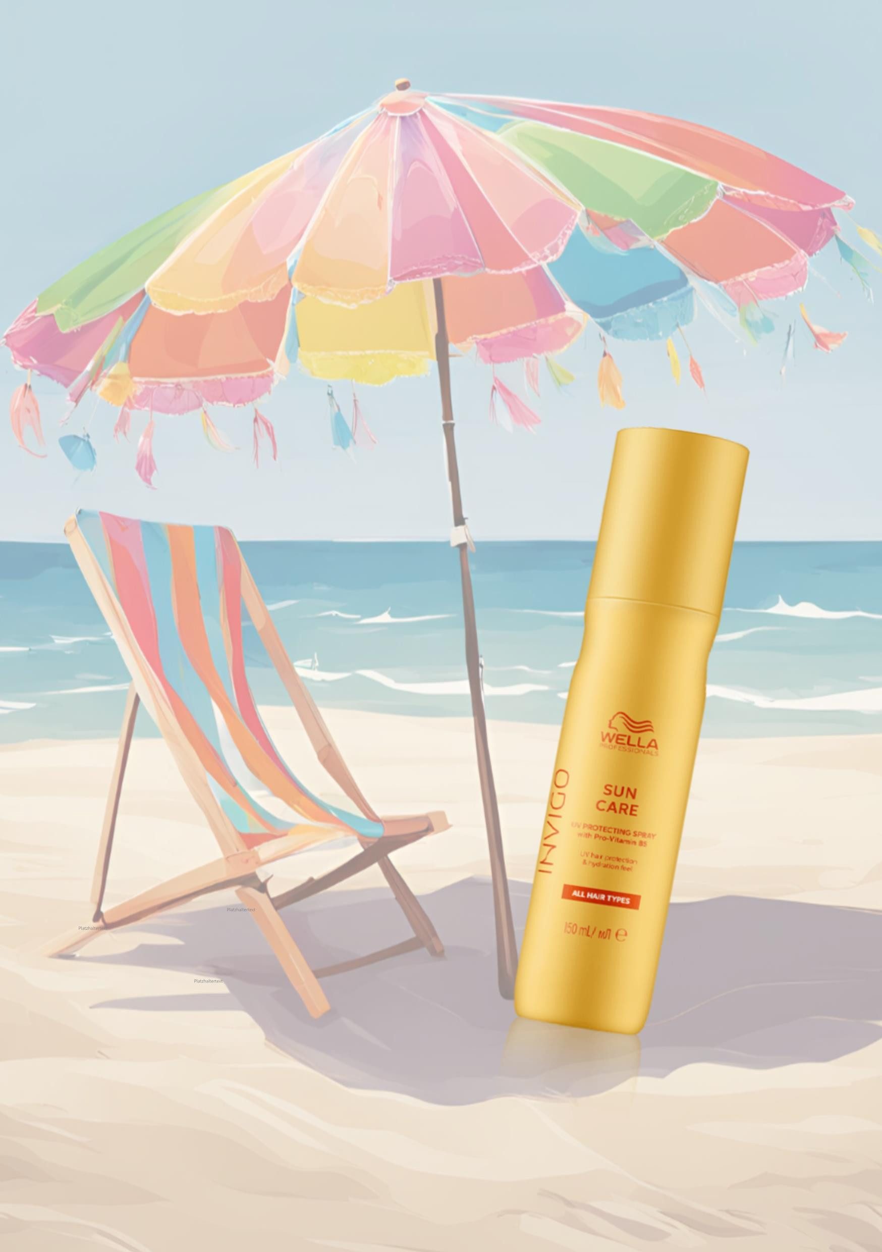 Wella Professionals Leave-in Pflege Wella INVIGO Sun Care Sonnenschutz Spray für Haare und Kopfhaut (150, Packung, leichtes Spray, intensiv pflegend, schützt vor UV