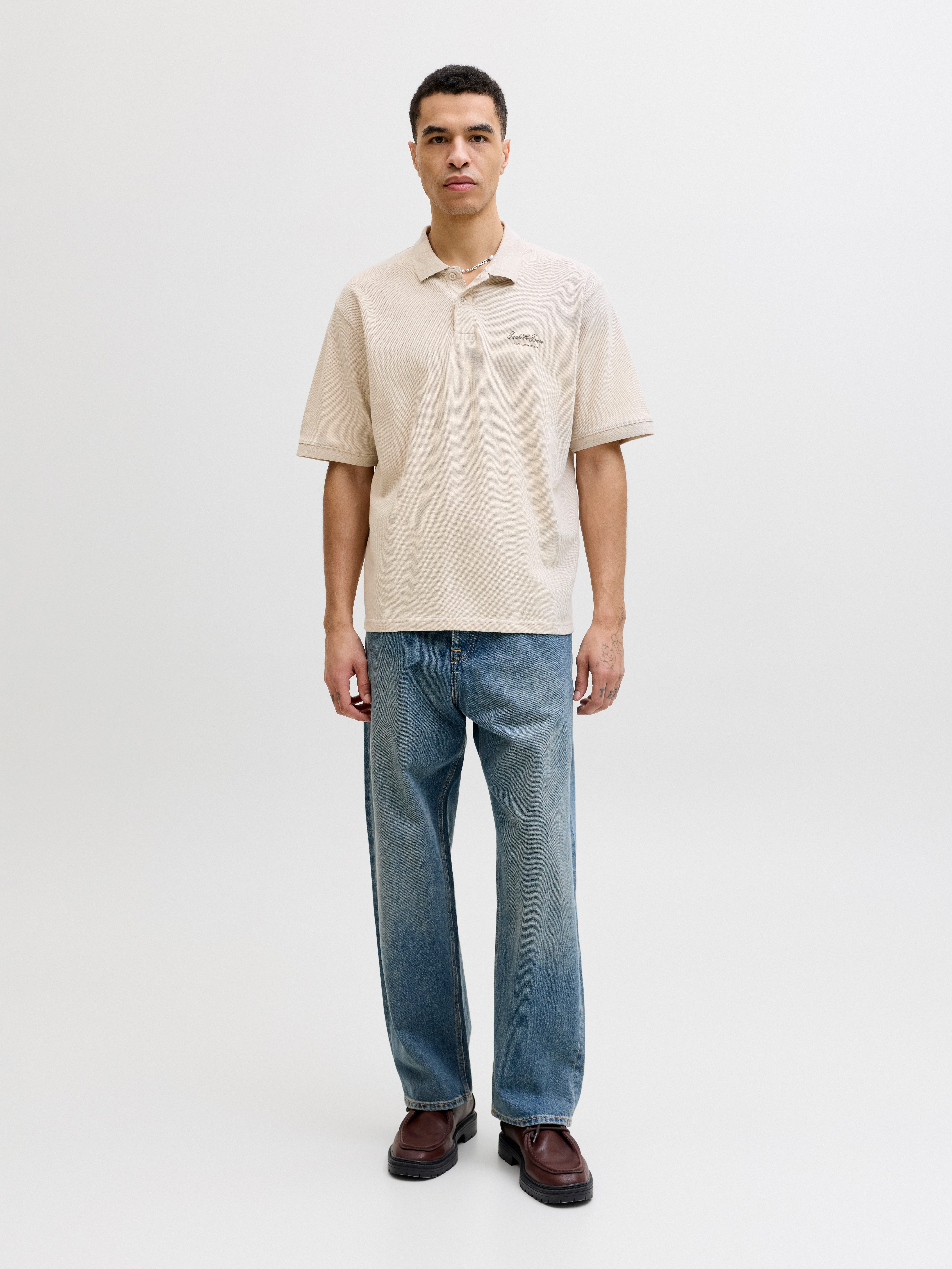 Jack & Jones Poloshirt JJEARCHIVE GRAPHIC POLO SS LN mit Polokragen – Bild 4 von 5