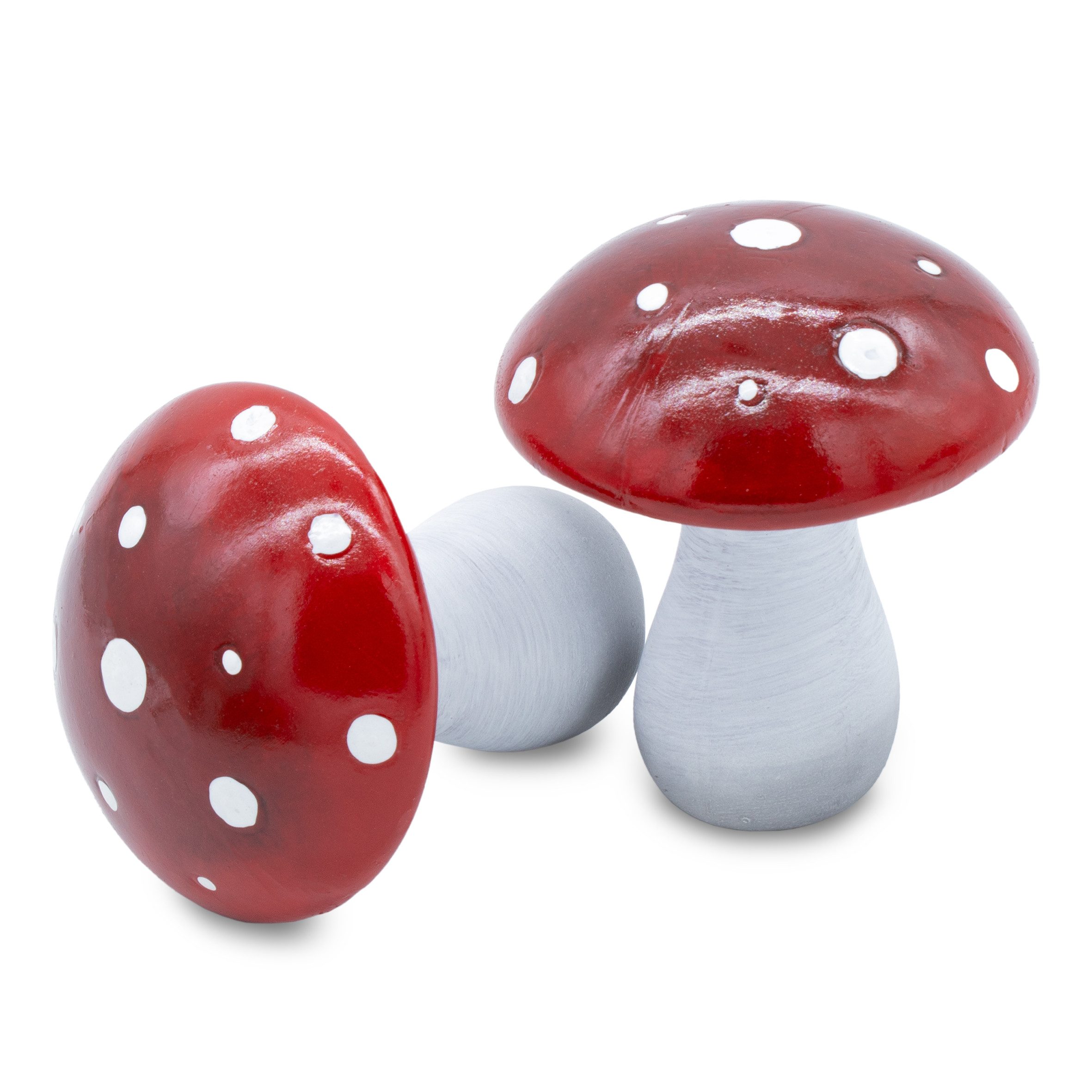 Spetebo Dekofigur Keramik Dekopilz mit glasiertem Dach (Artikel, 2 St., Dek günstig online kaufen