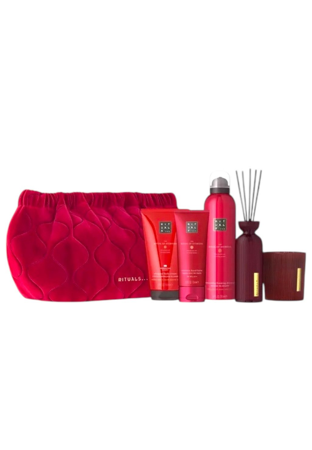 Rituals Pflege-Geschenkset The Ritual of Ayurveda - Luxus Rituals Geschenkset, Verwöhnset mit dem beruhigenden Duft von Indischer Rose & Süßmandelöl