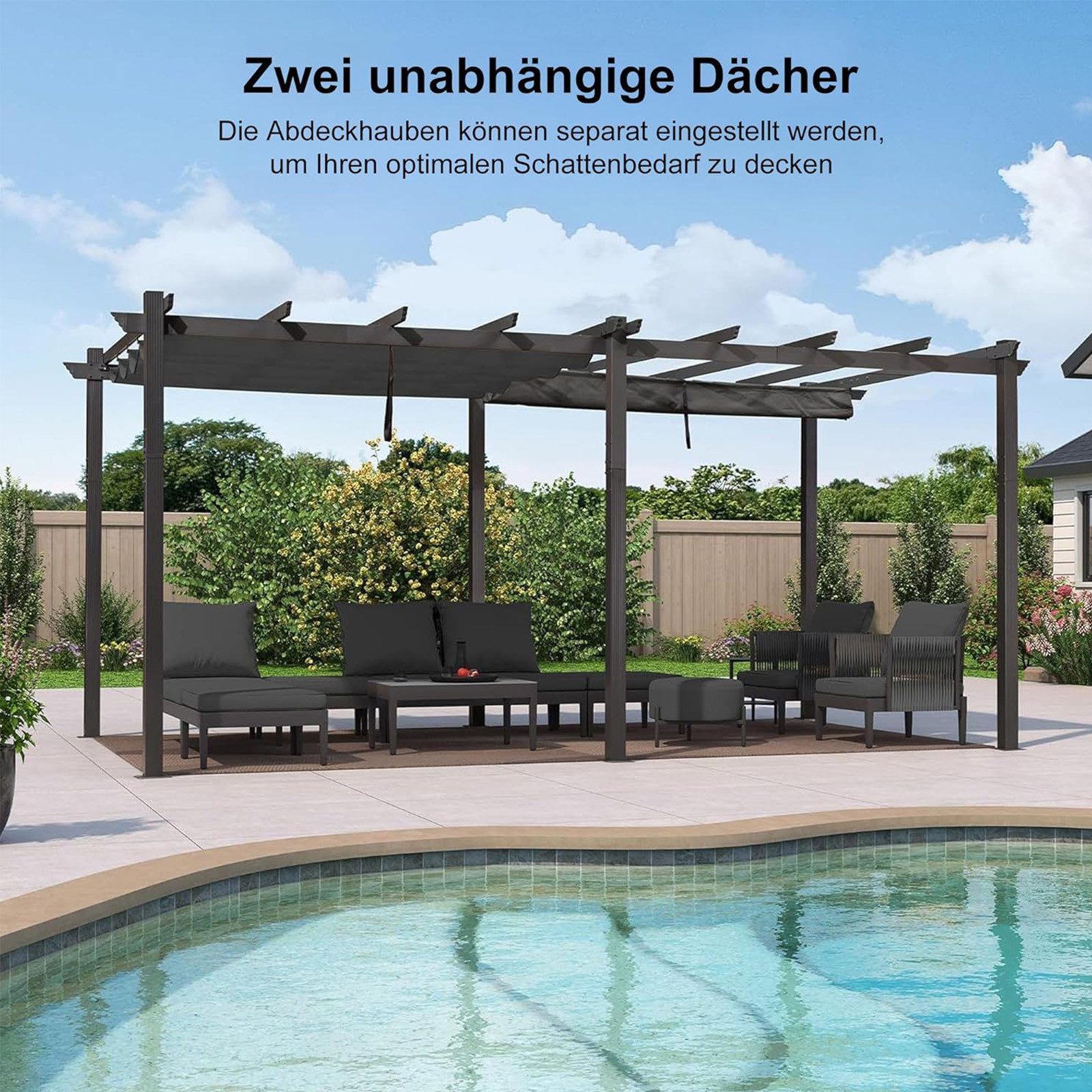 PURPLE LEAF Pergola Aluminium Pavillon mit günstig online kaufen