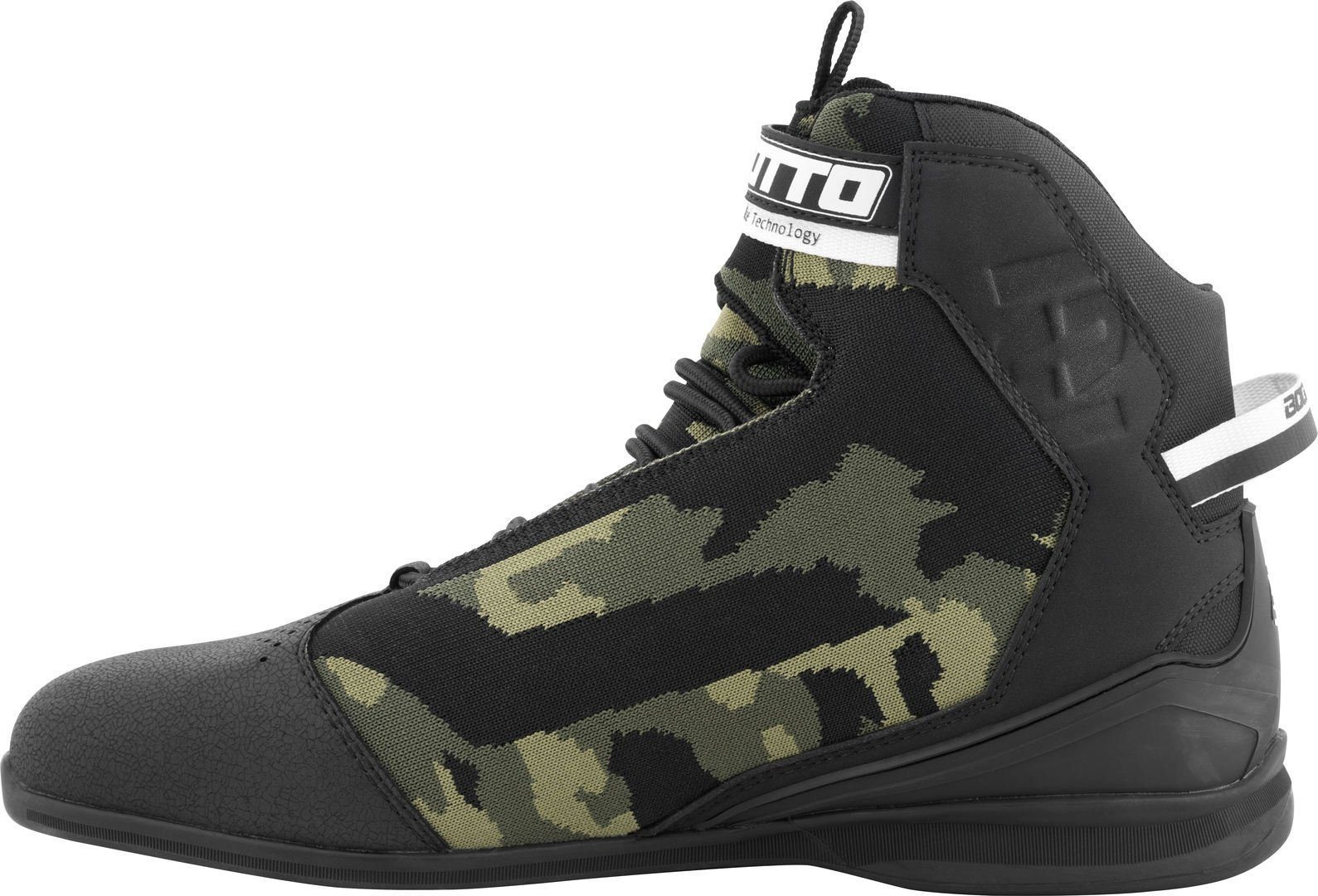 Bogotto Tokyo Camo perforierte Motorrad Schuhe Motorradstiefel perforiert