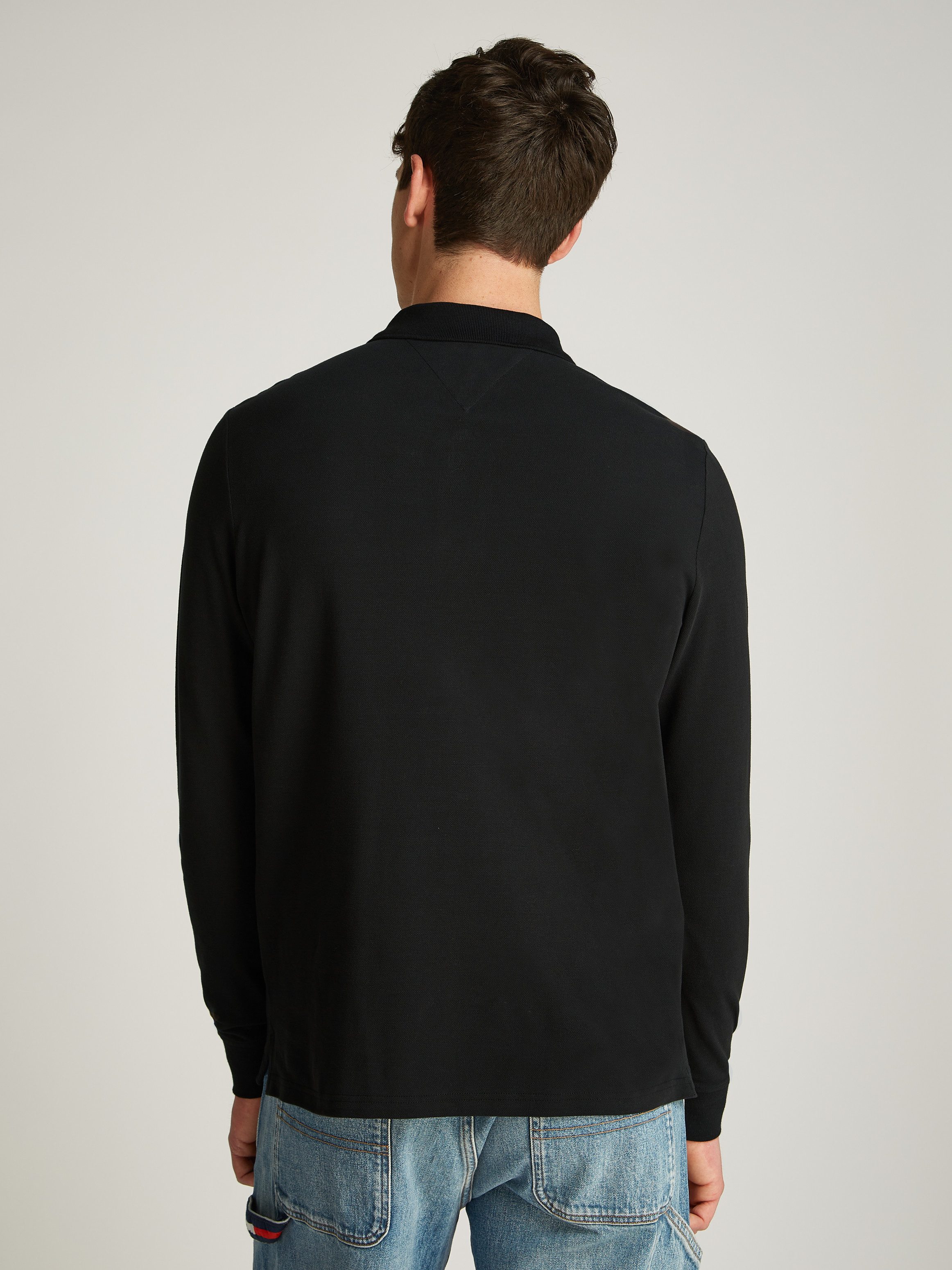 Tommy Jeans Plus Langarm-Poloshirt TJM SLIM günstig online kaufen