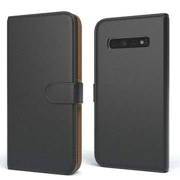 EAZY CASE Handyhülle Uni Bookstyle für Samsung Galaxy S10 6,1 Zoll, Schutzhülle mit Standfunktion Kartenfach Handytasche aufklappbar Etui