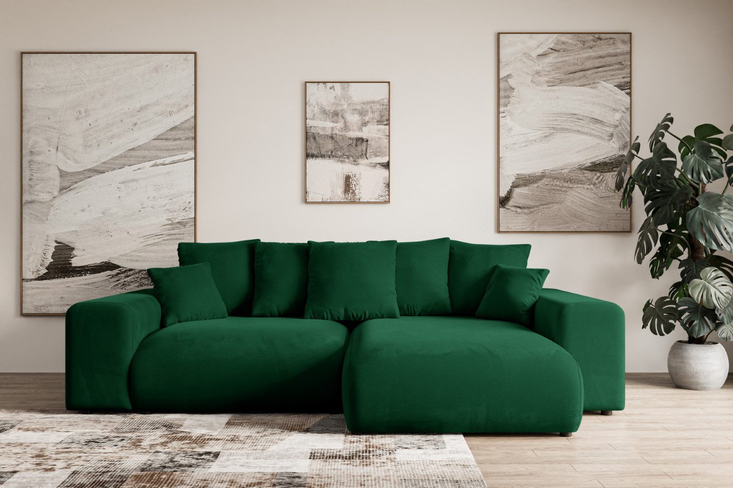 ALTDECOR Ecksofa ESKAR-L, Couch mit Schlaffunktion, günstig online kaufen