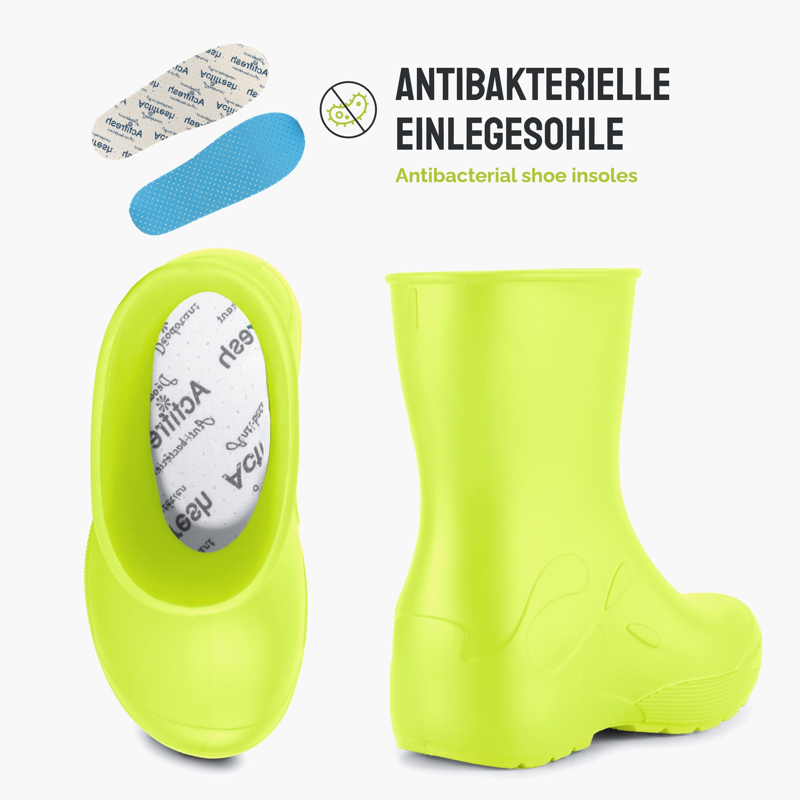 Ladeheid EVA Kinder Regenschuhe LA-CA-10 Gummistiefel