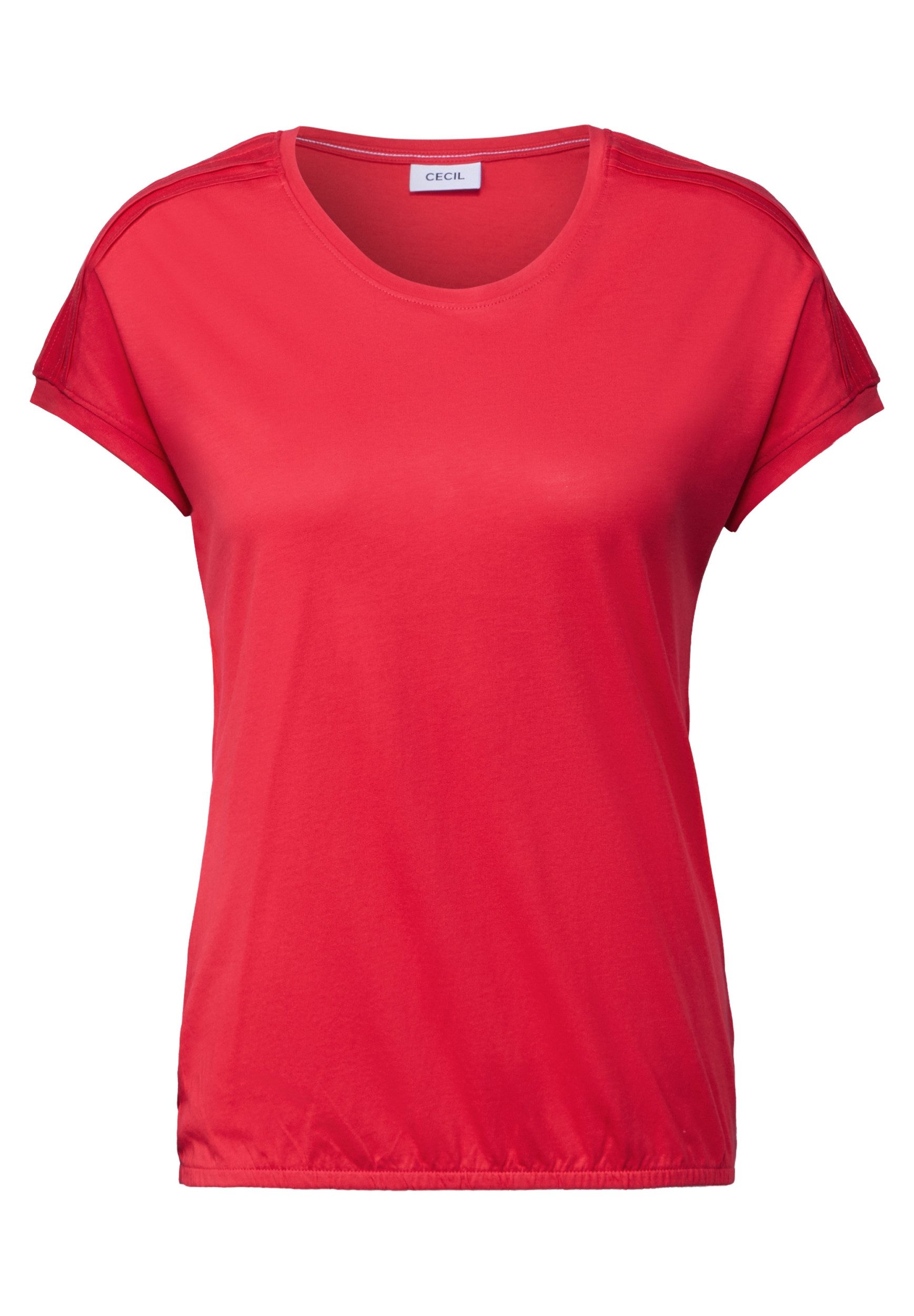 CECIL T-Shirt NOS Solid Deco Shoulder günstig online kaufen